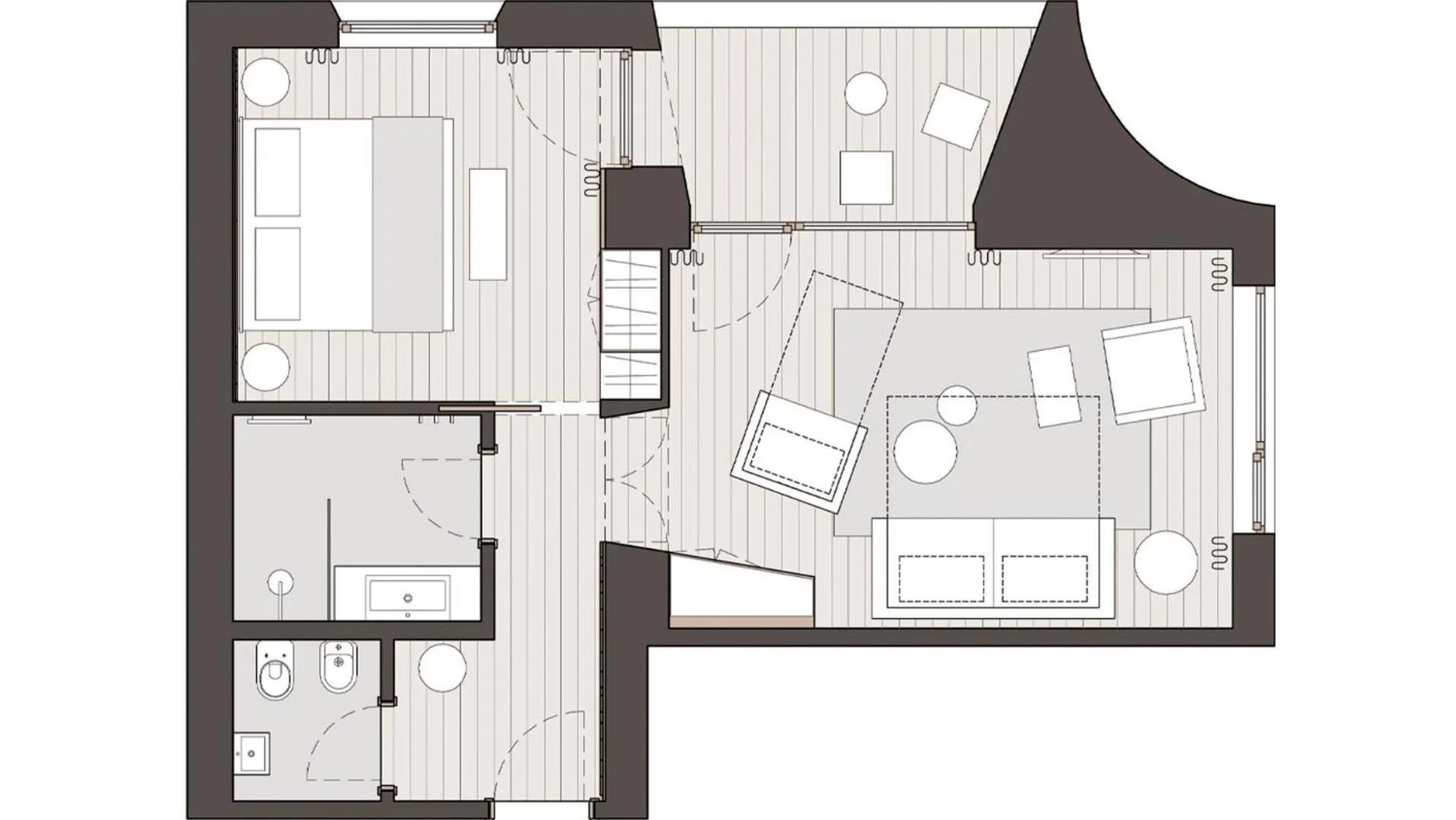 Photo of the whole room in Hotel Simpaty