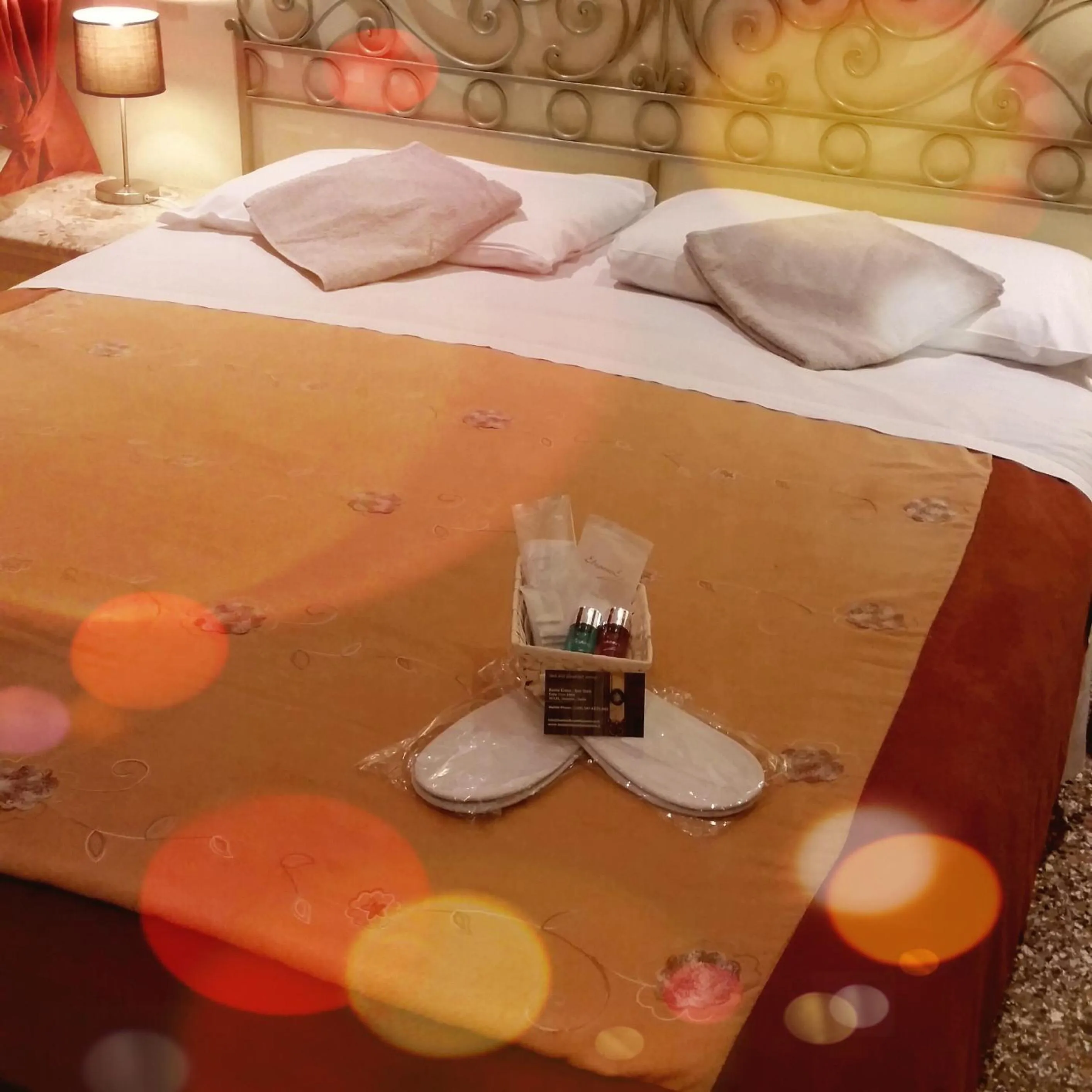 Decorative detail, Bed in B&B Venice 1964