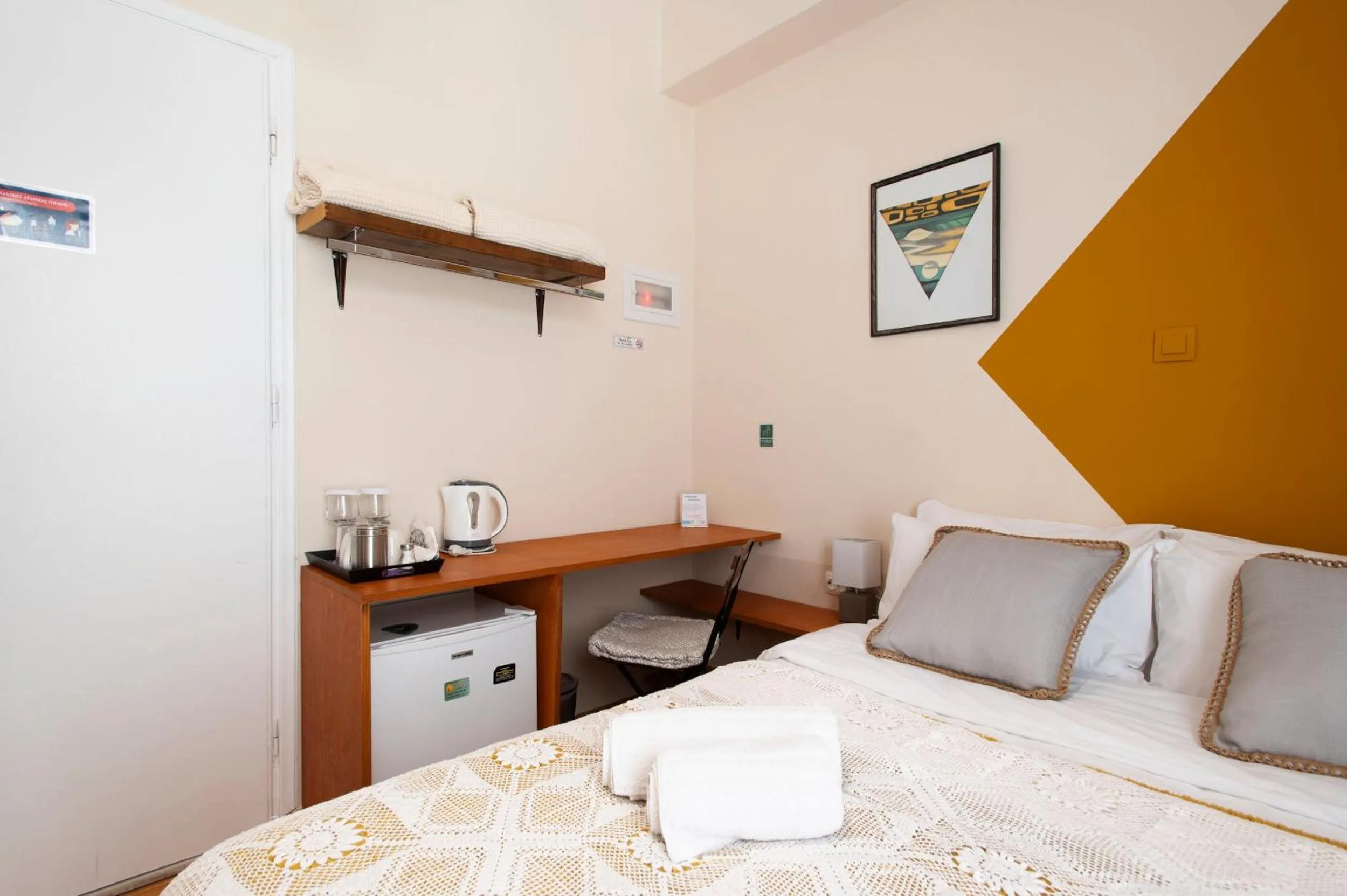 Bed in Kalamata Art Rooms