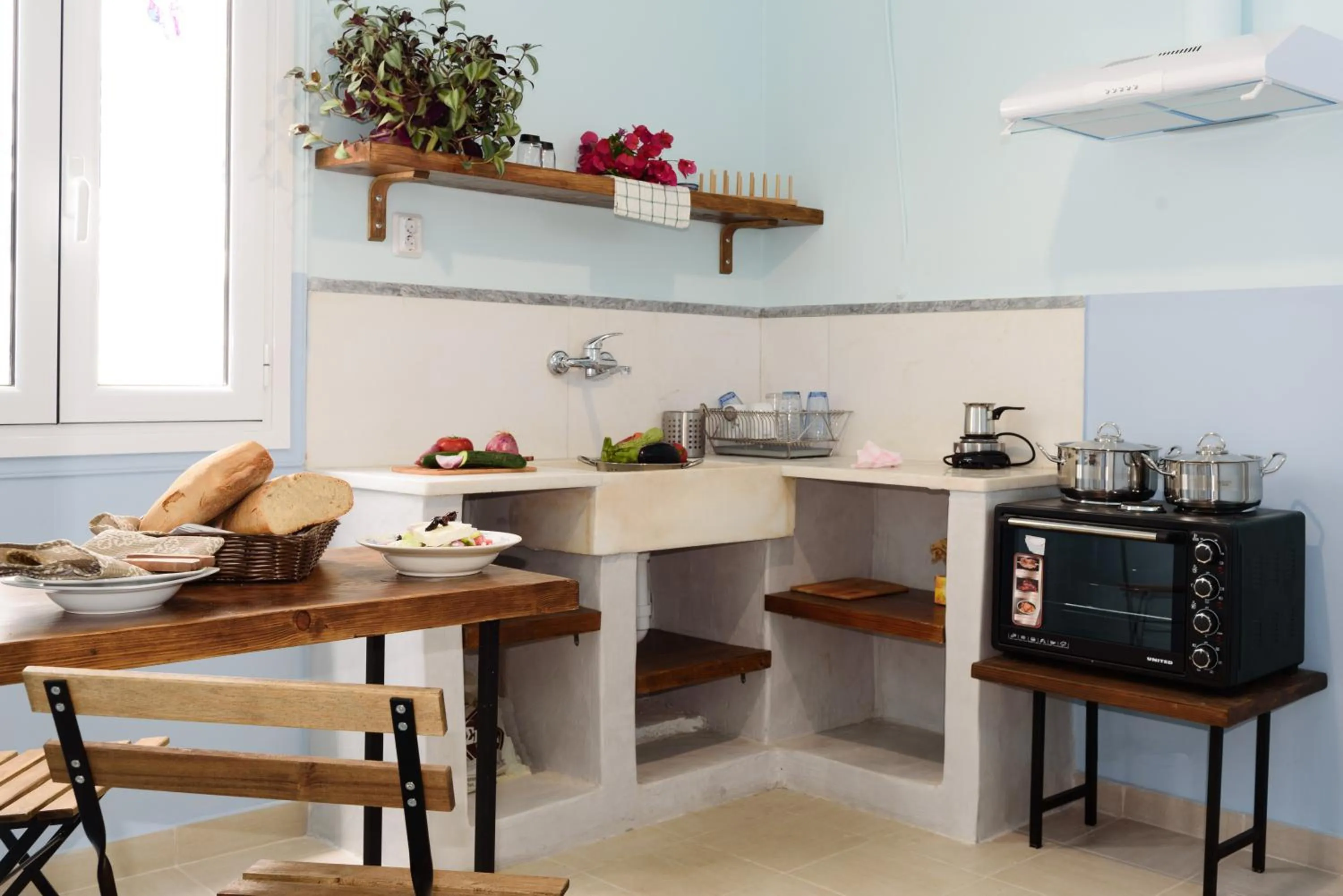 Kitchen or kitchenette in Kalamata Art Rooms