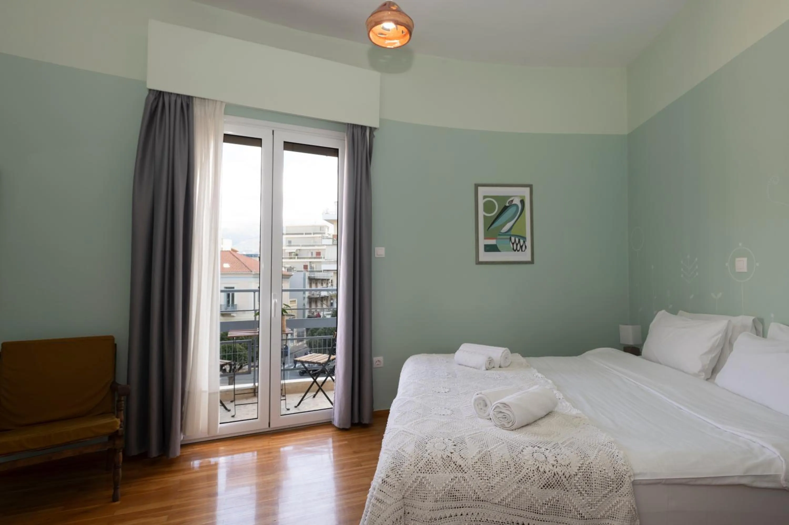 Bedroom, Bed in Kalamata Art Rooms