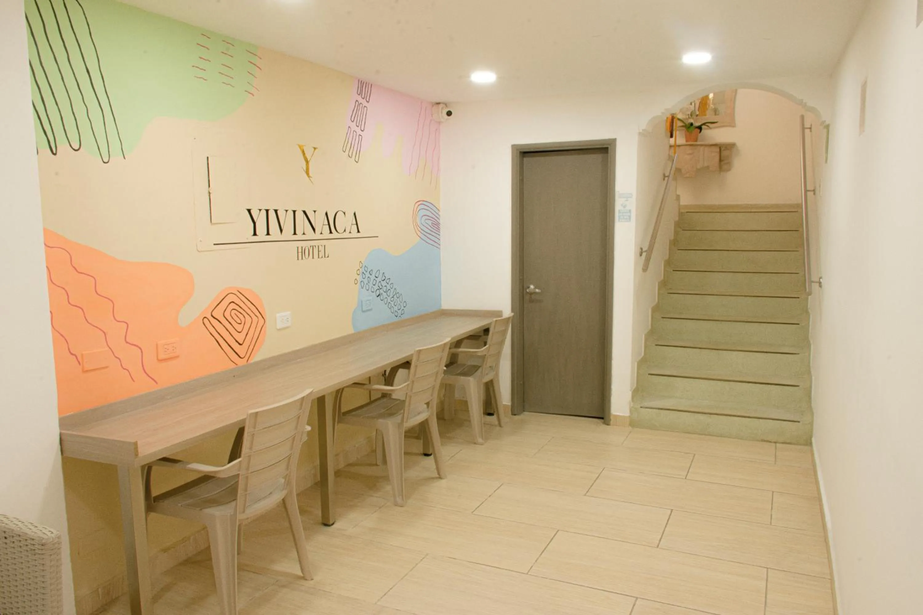 Seating area in Hotel Yivinaca
