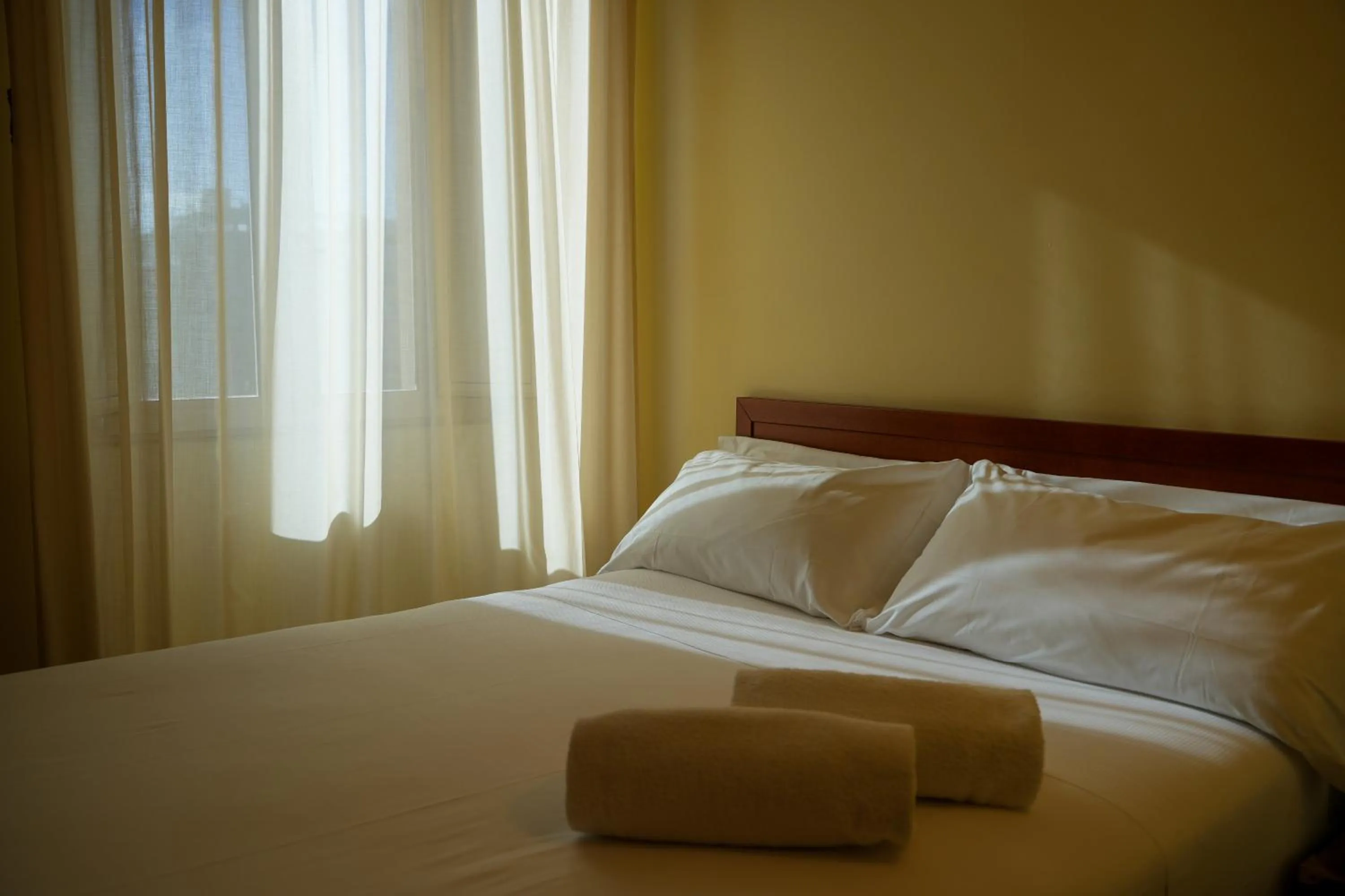 Bed in Hotel Adria