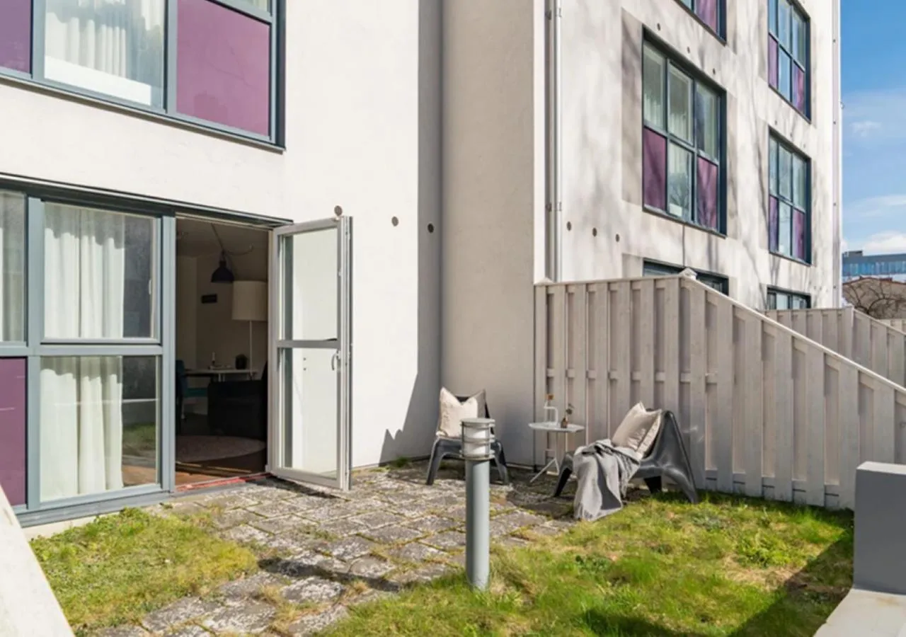 Patio in Finn Apartments