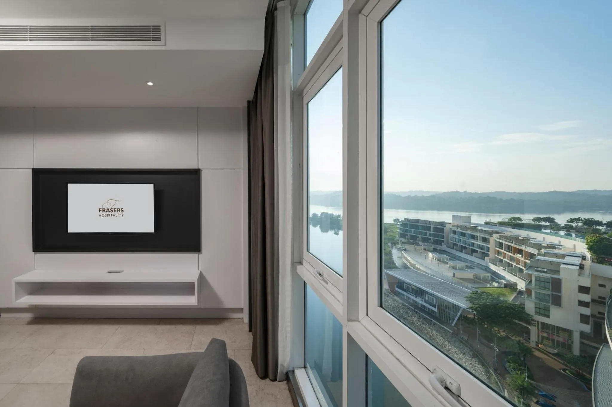 Living room in Fraser Place Puteri Harbour