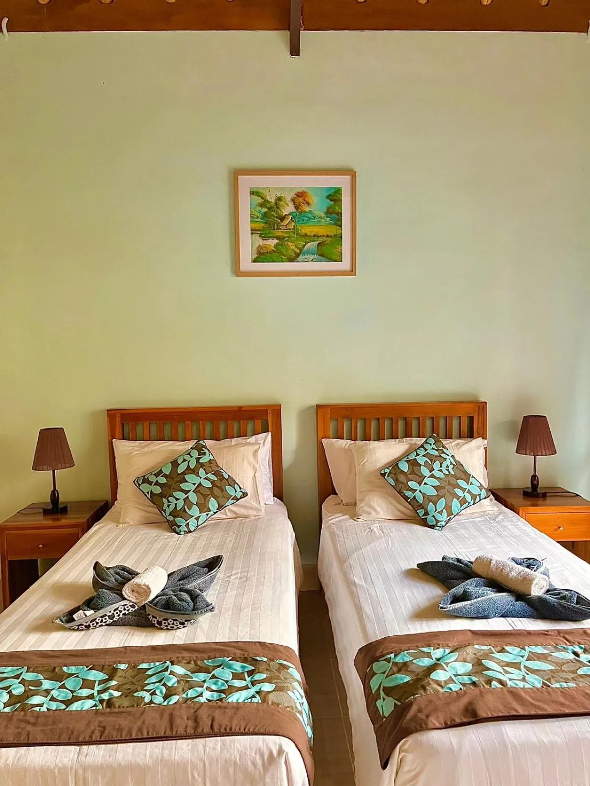 Bed in Cozy Cottages Lombok