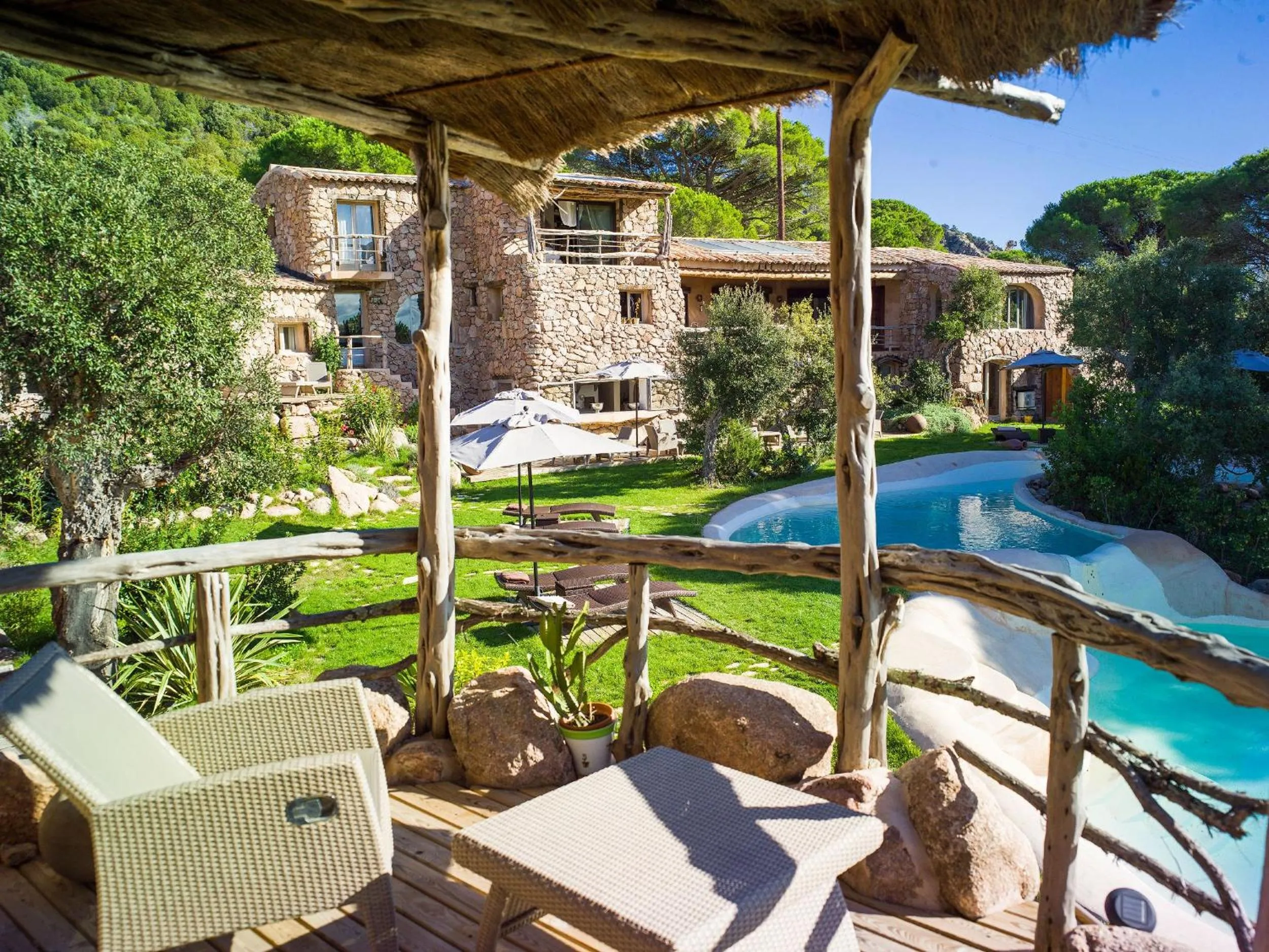 Balcony/Terrace in Hôtel Ambassador Palombaggia