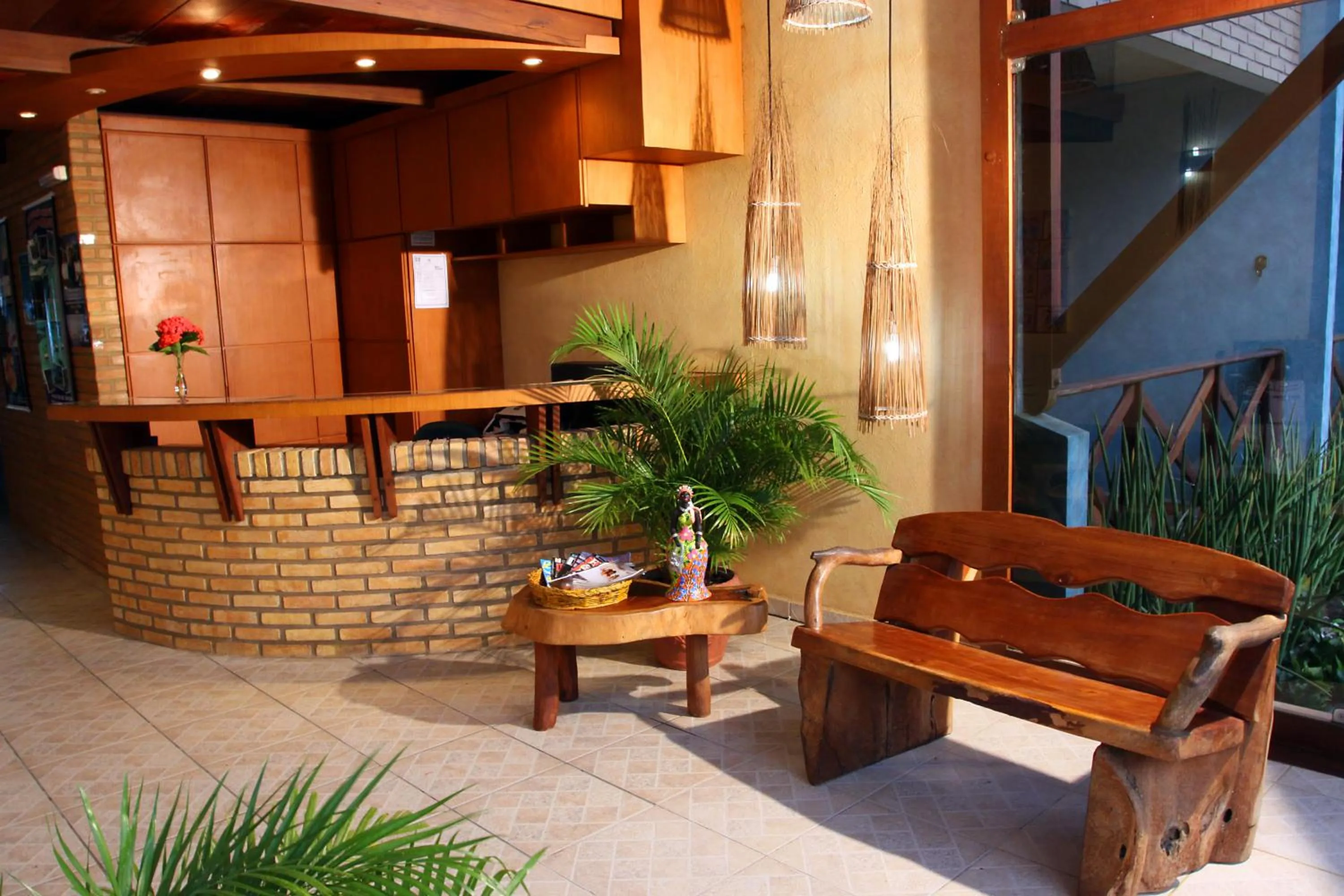 Lobby or reception in Albacora Praia Hotel