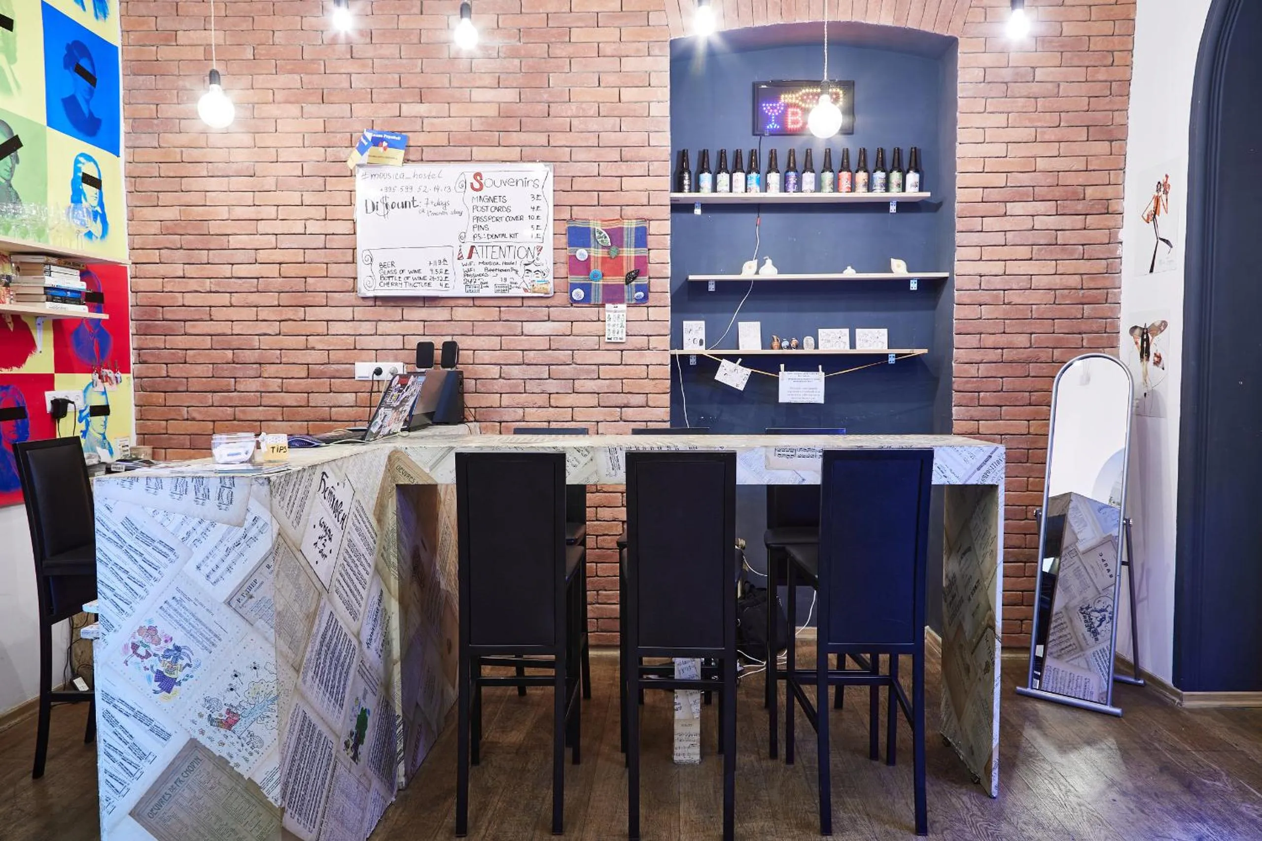 Lobby or reception in Moosica Hostel