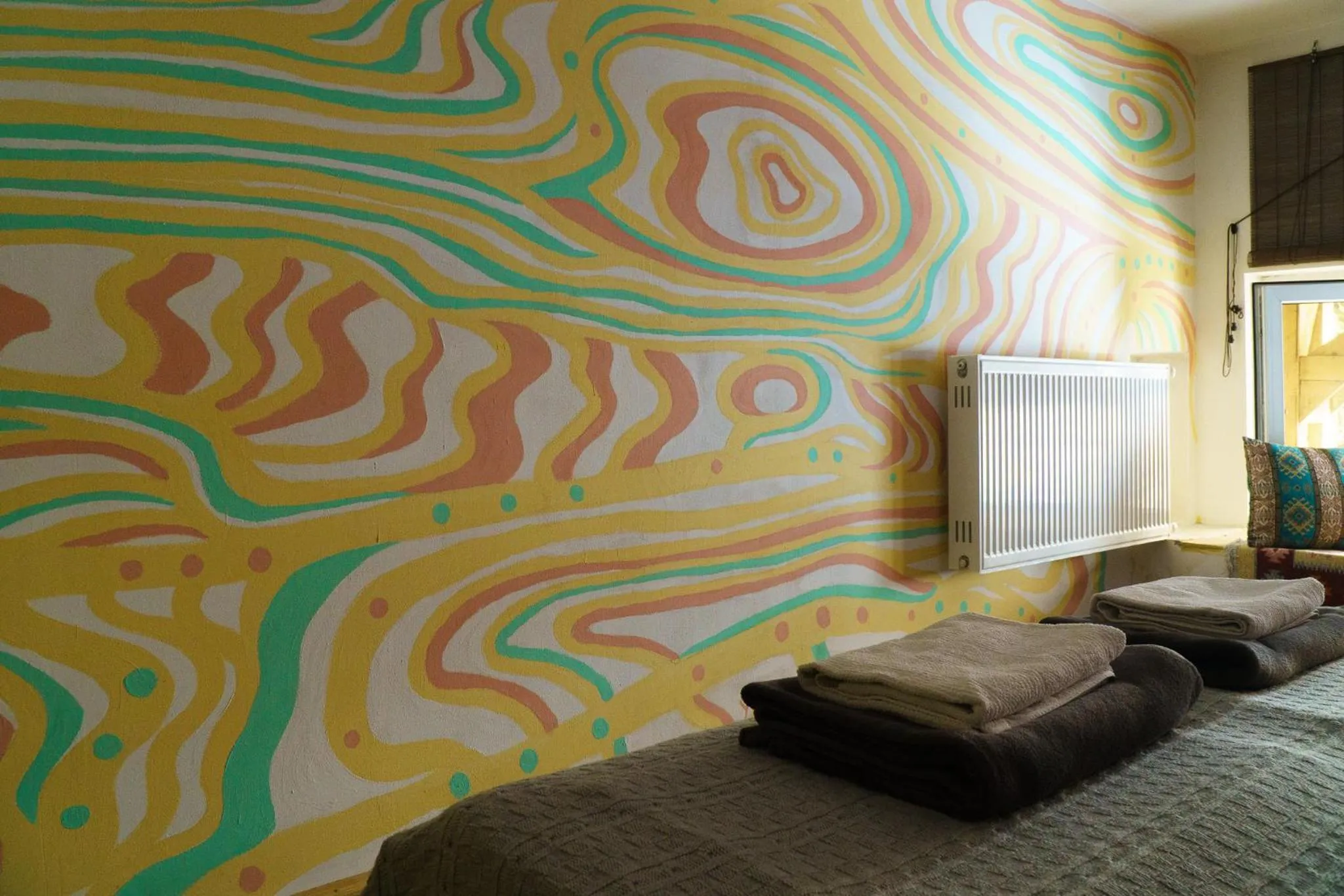 Decorative detail, Bed in Moosica Hostel