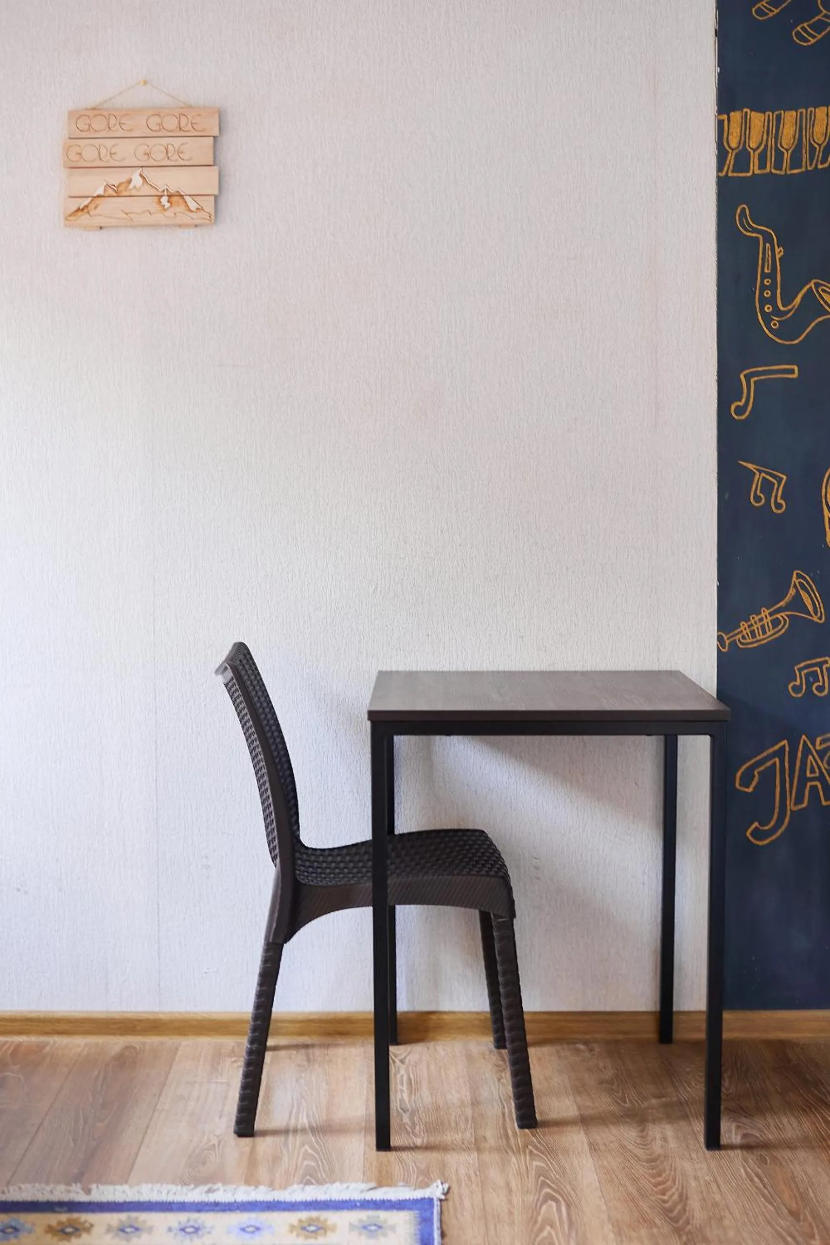 Decorative detail in Moosica Hostel