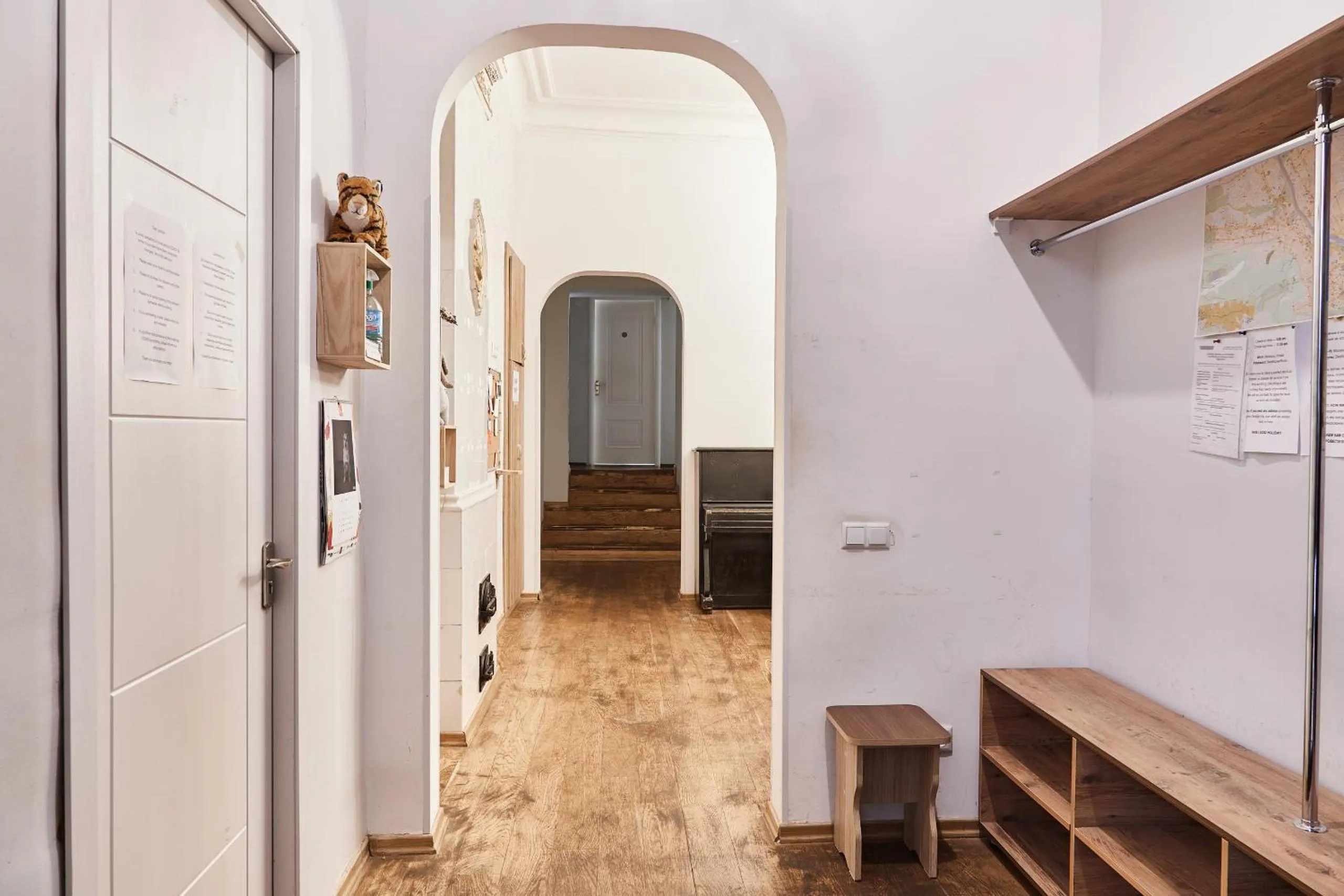 kitchen in Moosica Hostel