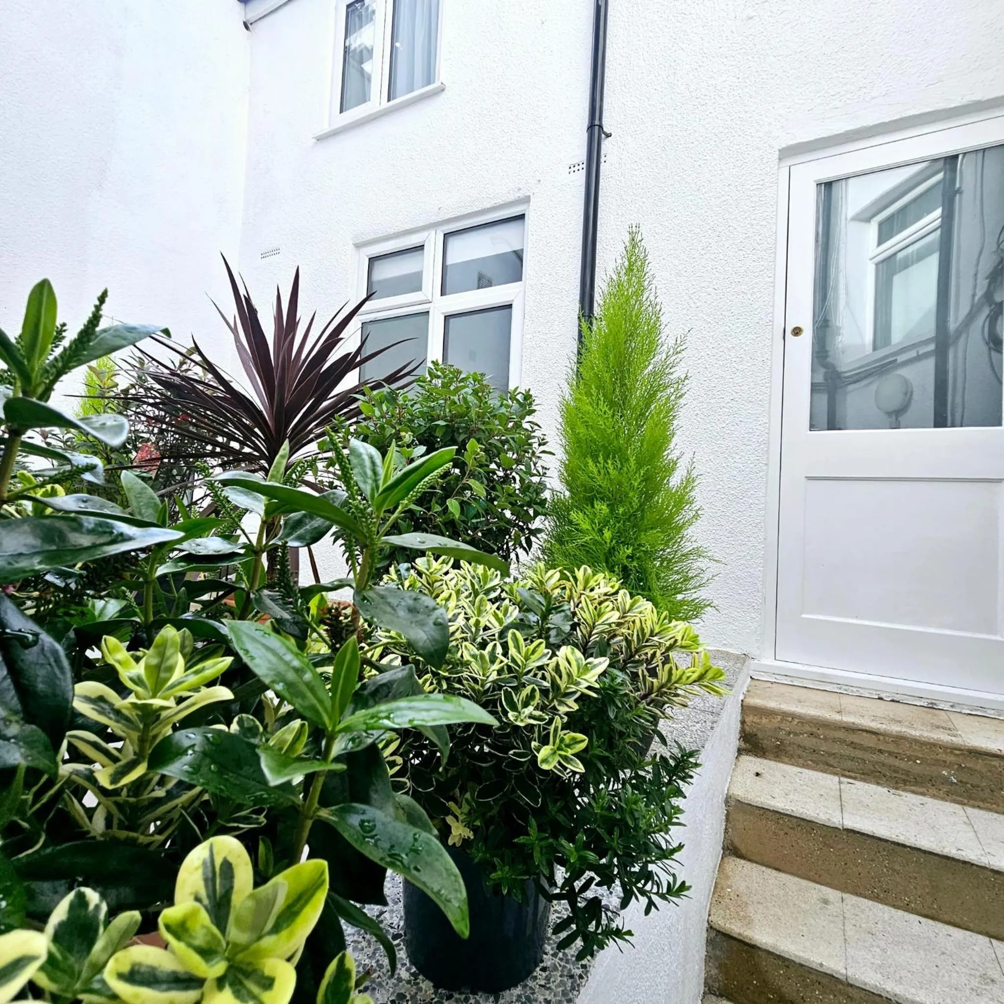 Inner courtyard view in Mentone Hotel