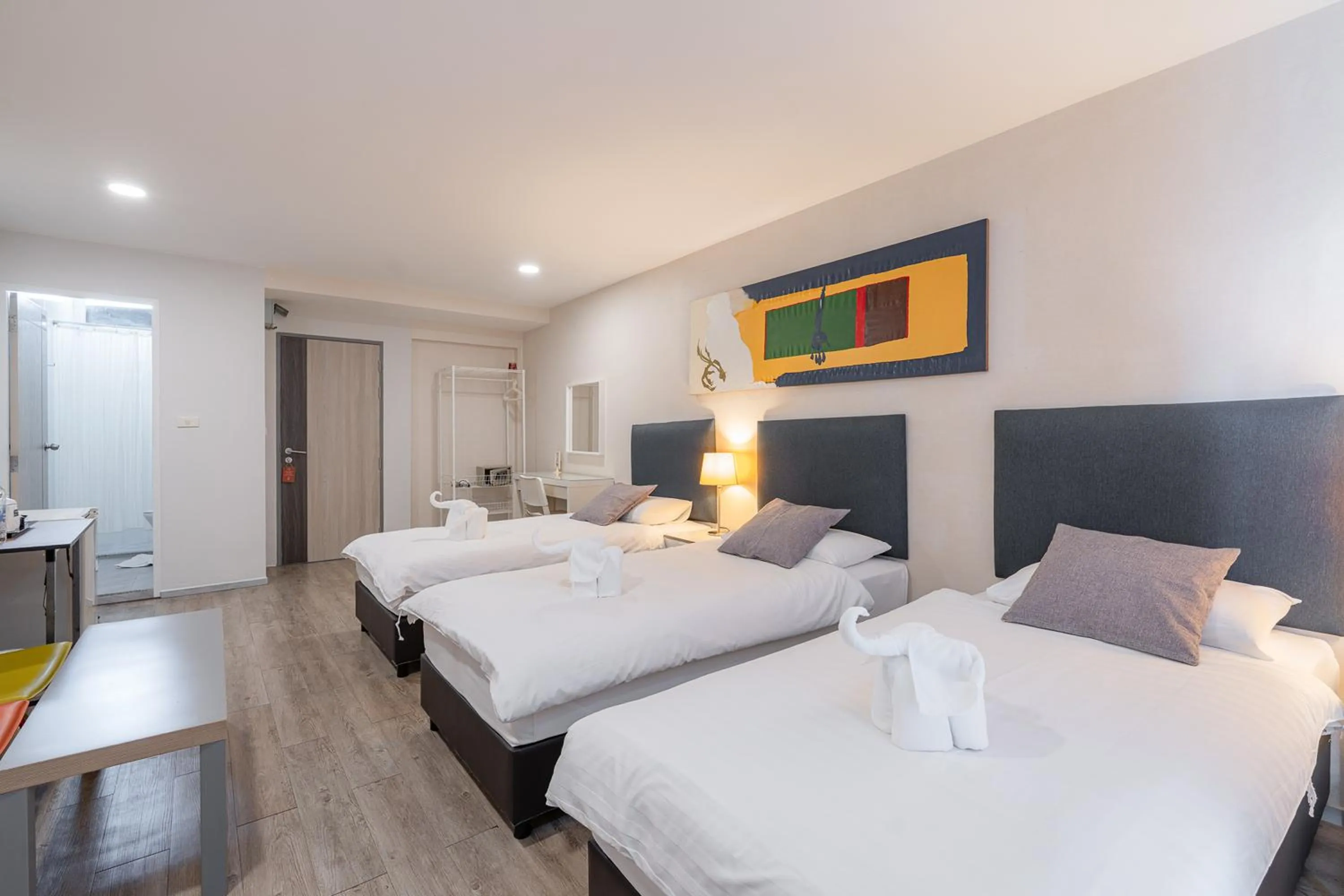 Bed in Ratchadamnoen Residence