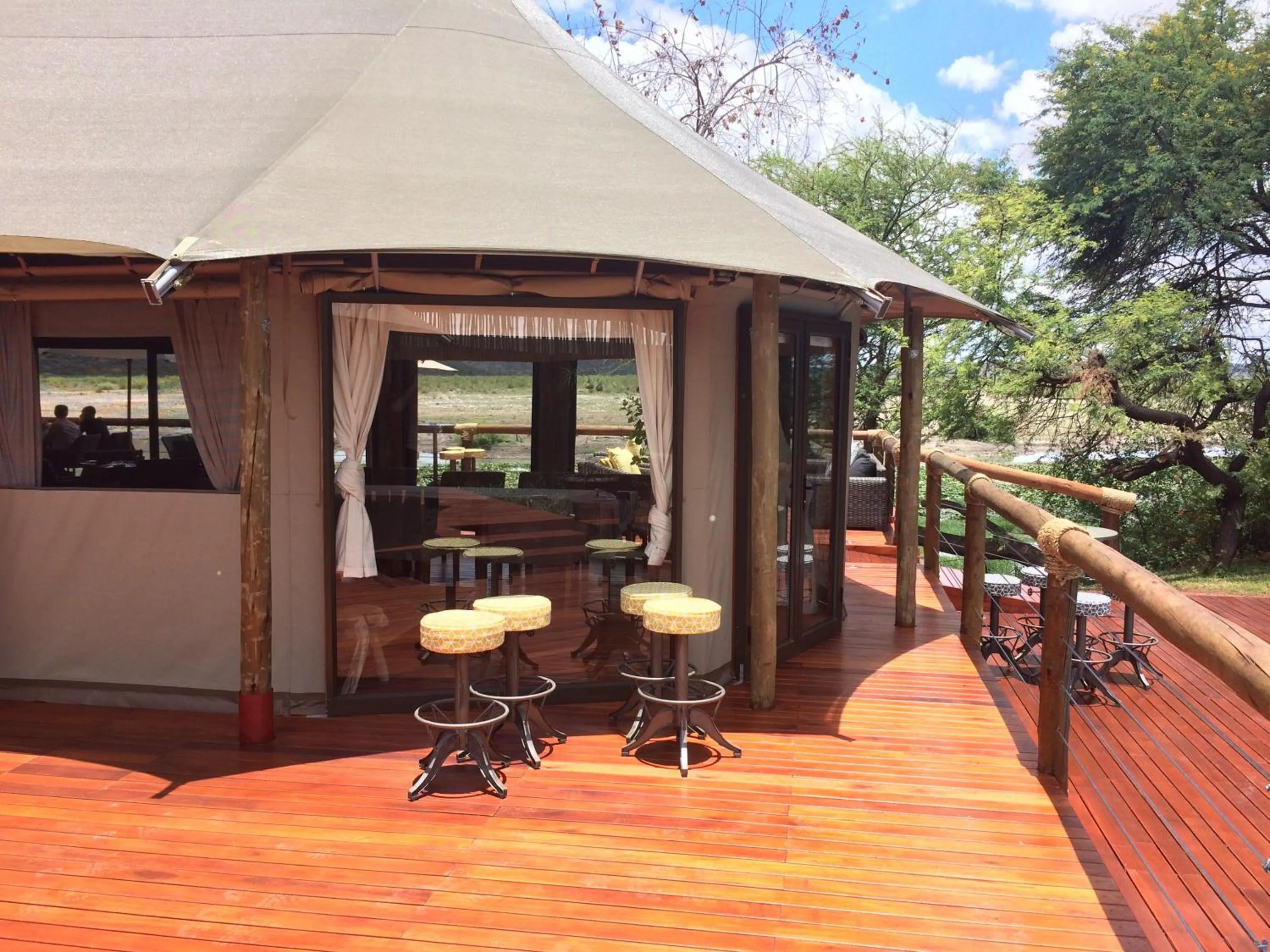 Patio in Tau Game Lodge