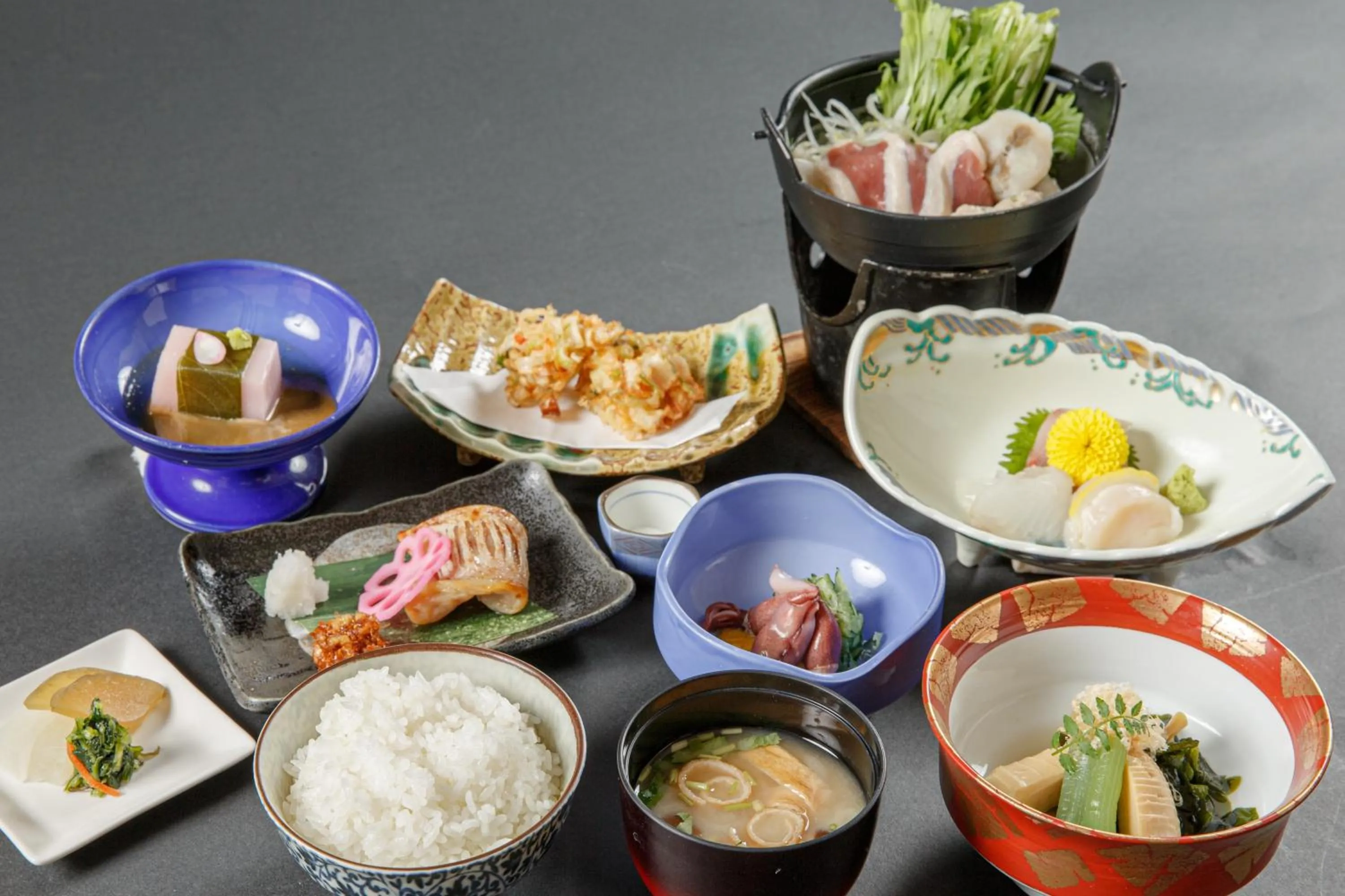 Dinner in Kinokuniya Ryokan