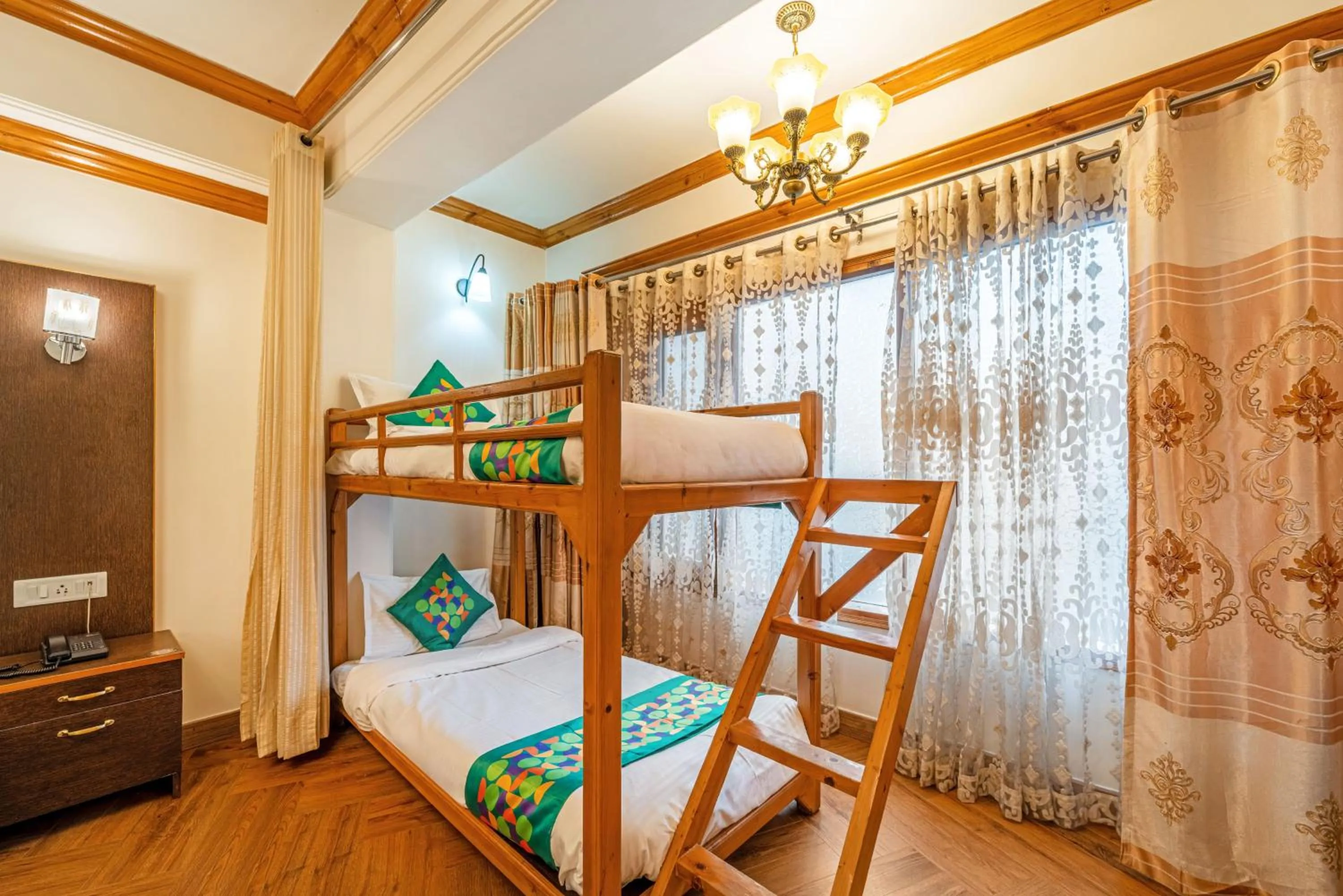 Bedroom, Bed in Treebo Premium Bridge View Regency, Mall Road