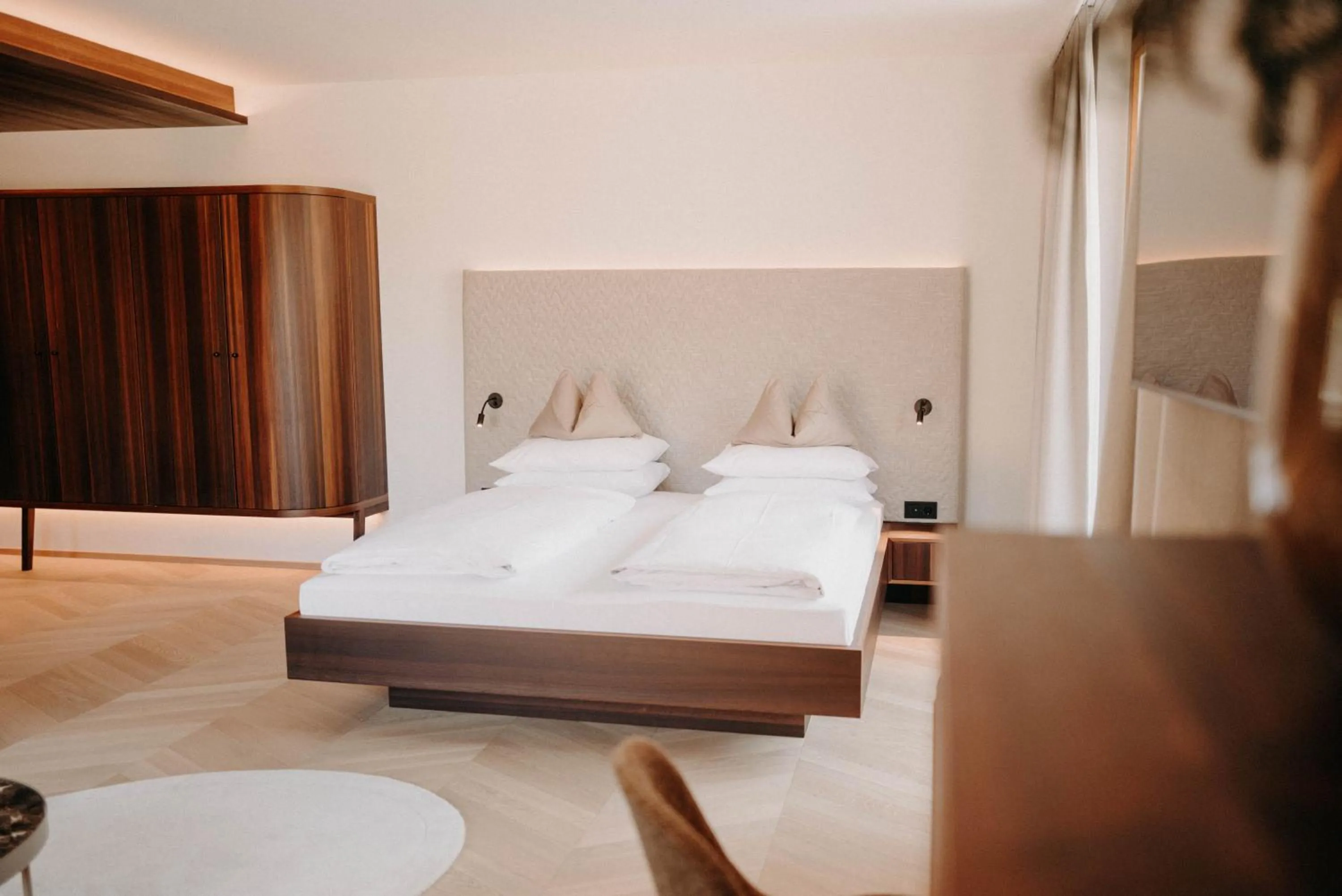 Bed in Hotel Nesslerhof