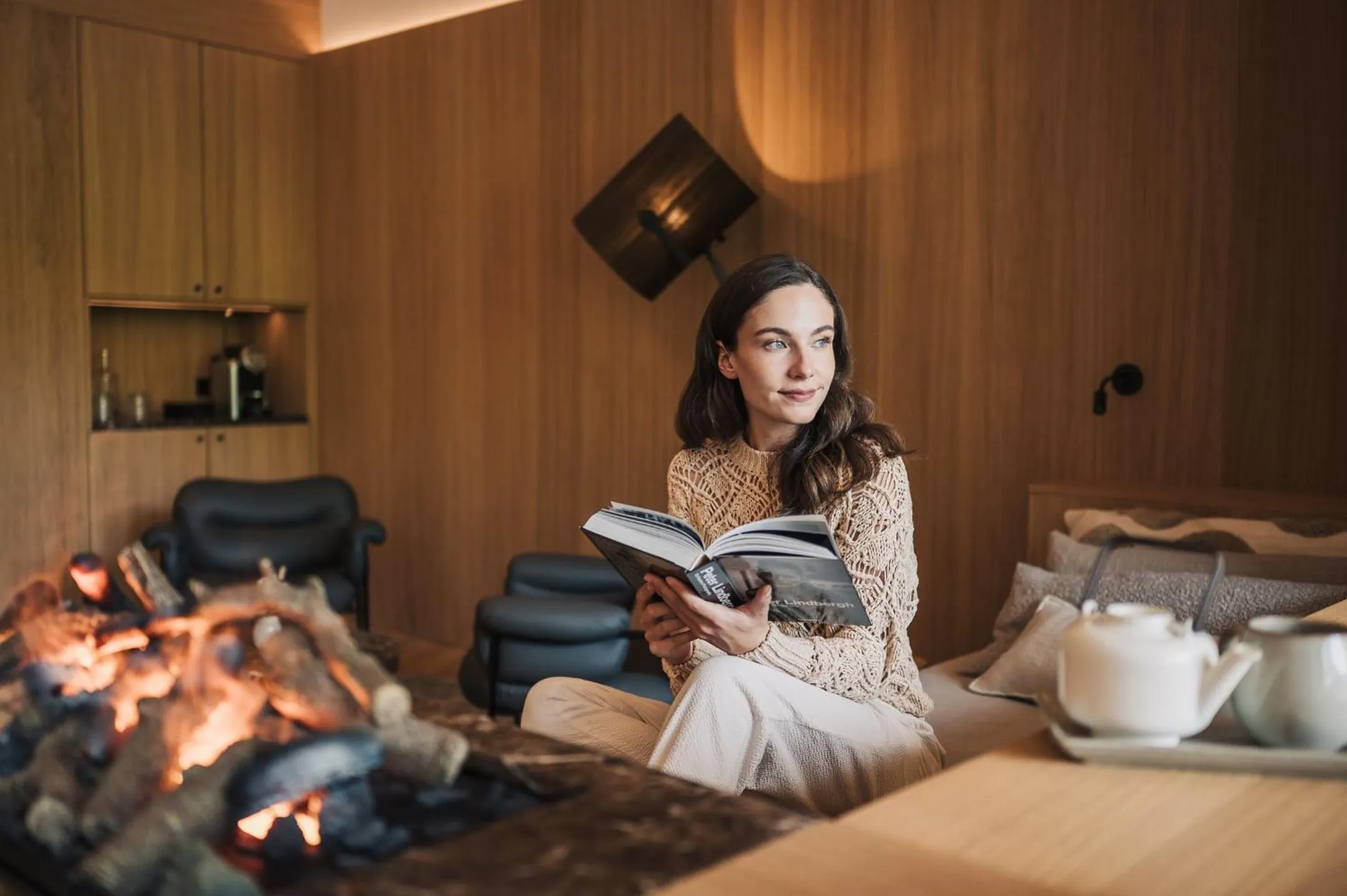 fireplace in Hotel Nesslerhof