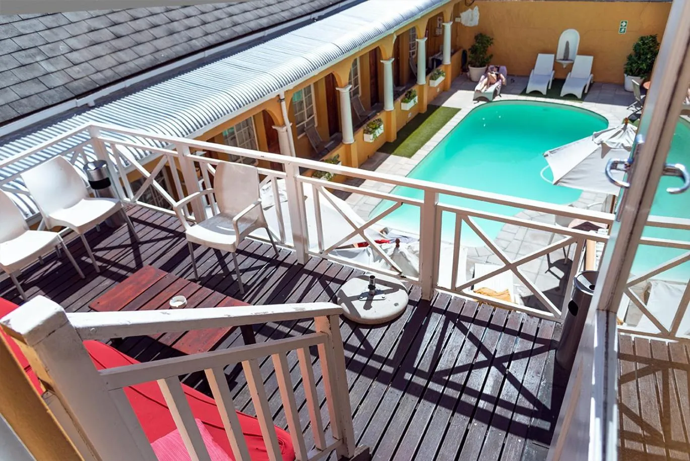 Balcony/Terrace in Ashanti Lodge Backpackers