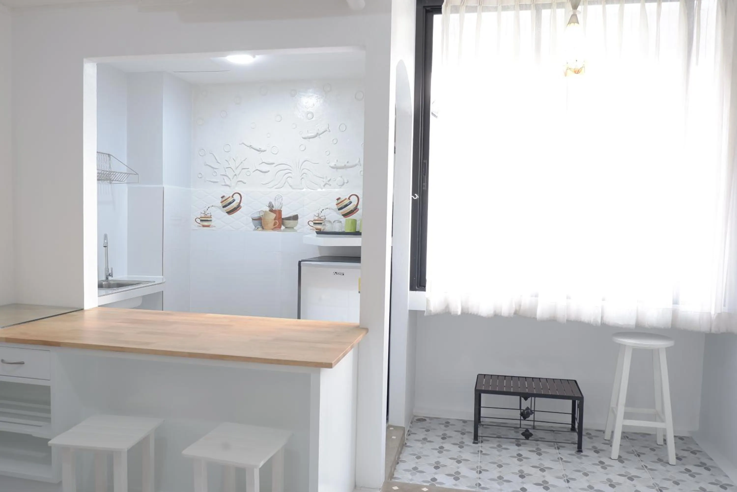 Kitchen or kitchenette in Shan Boutique hotel
