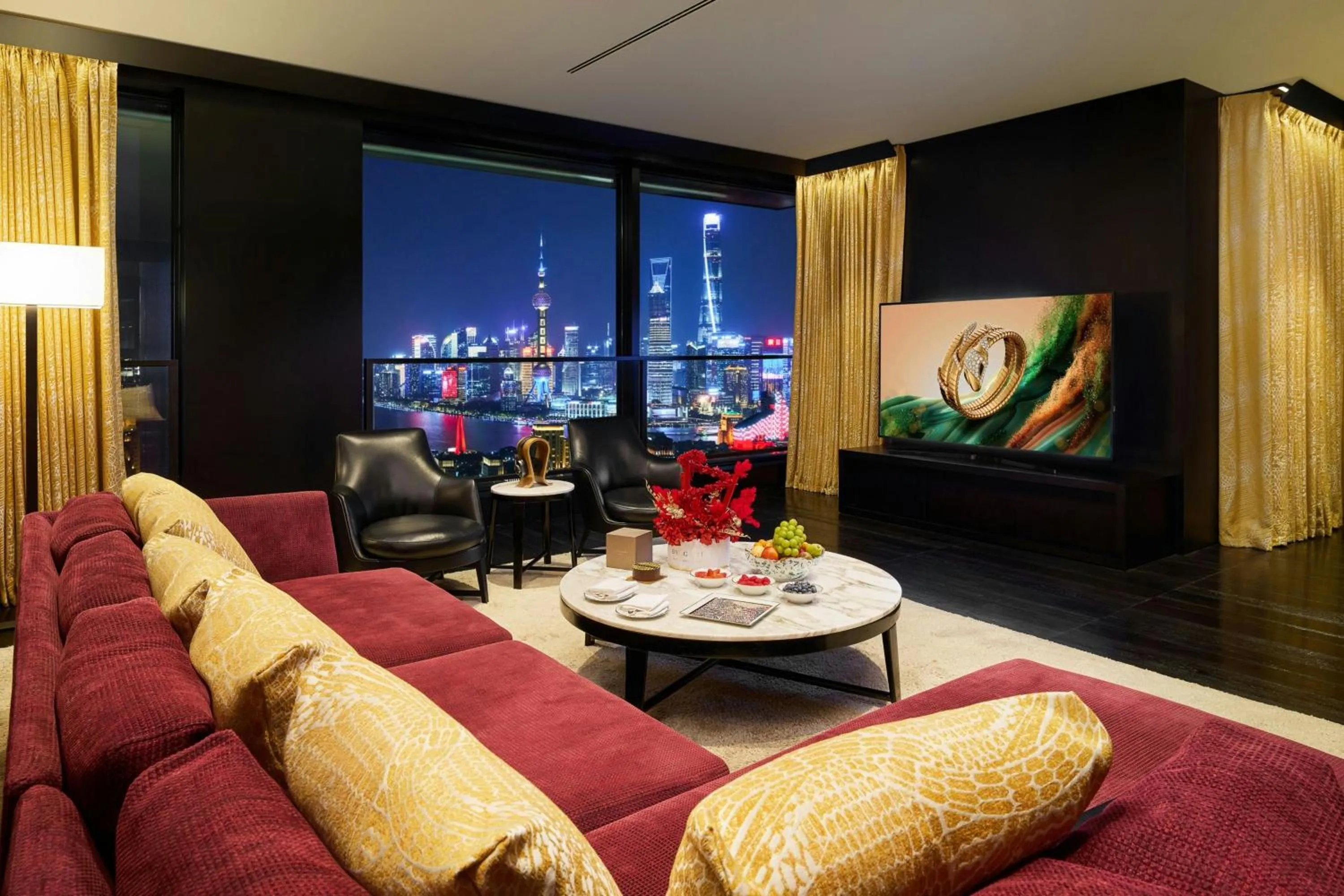 Photo of the whole room in Bulgari Hotel Shanghai