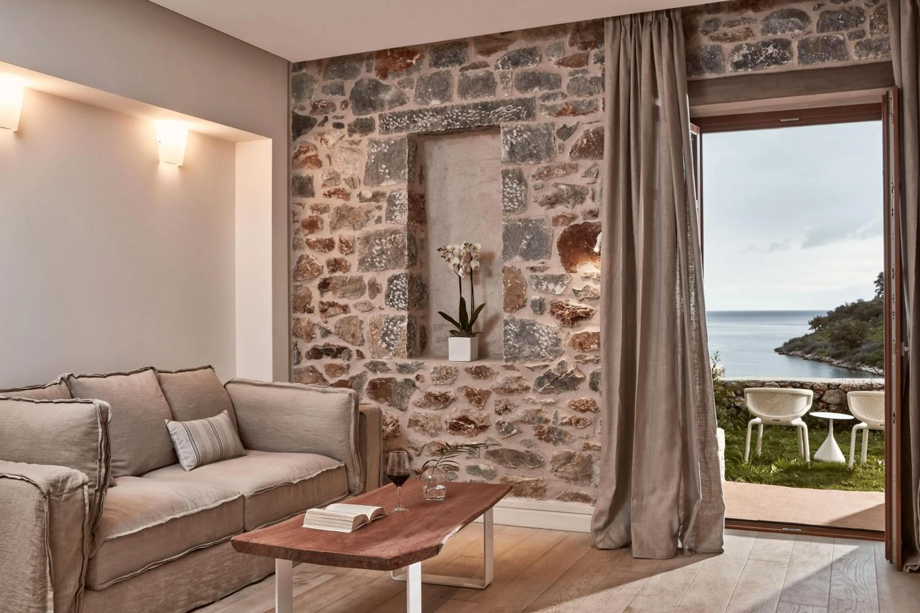 Seating area in 100 Rizes Seaside Resort- Small Luxury Hotels of the World