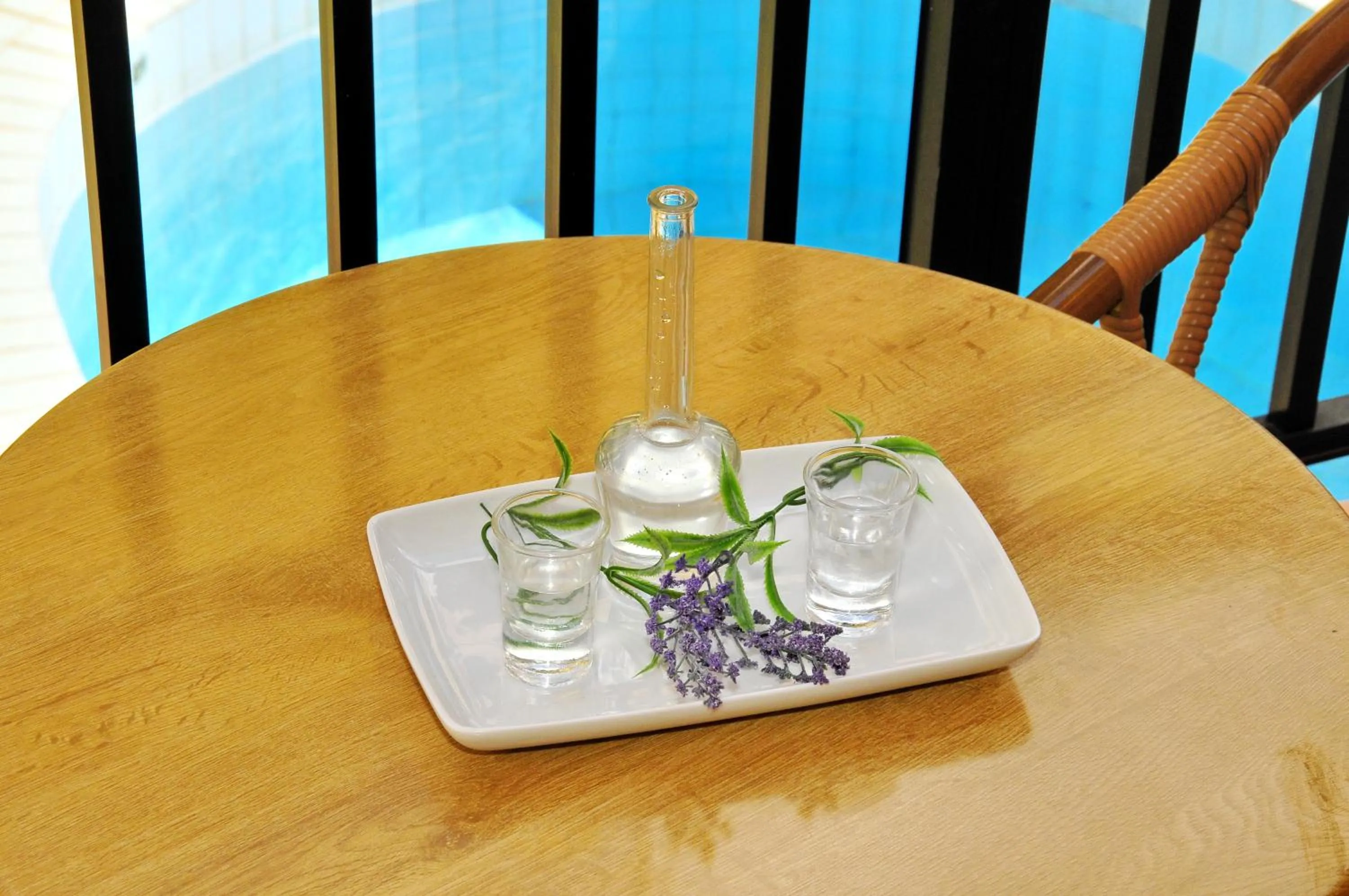 Pool view in Cleopatra Apartments