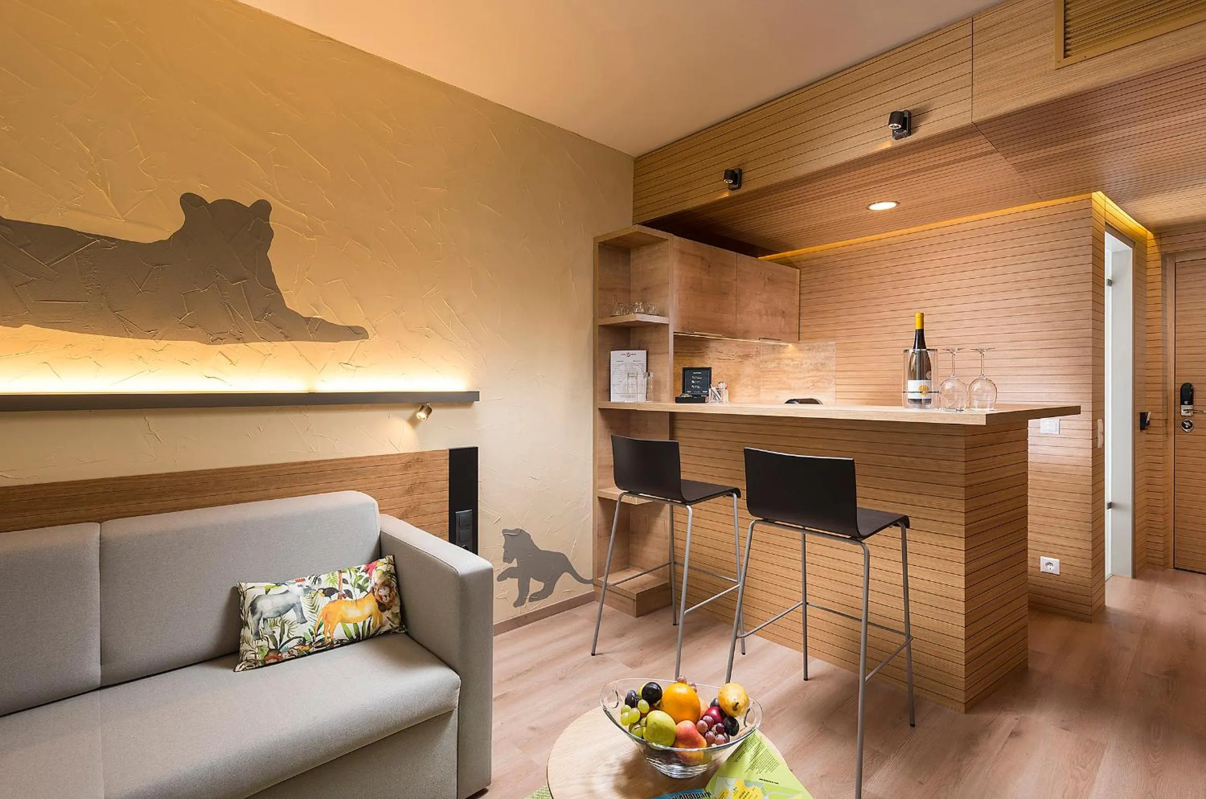 Living room in Pangea Hotel