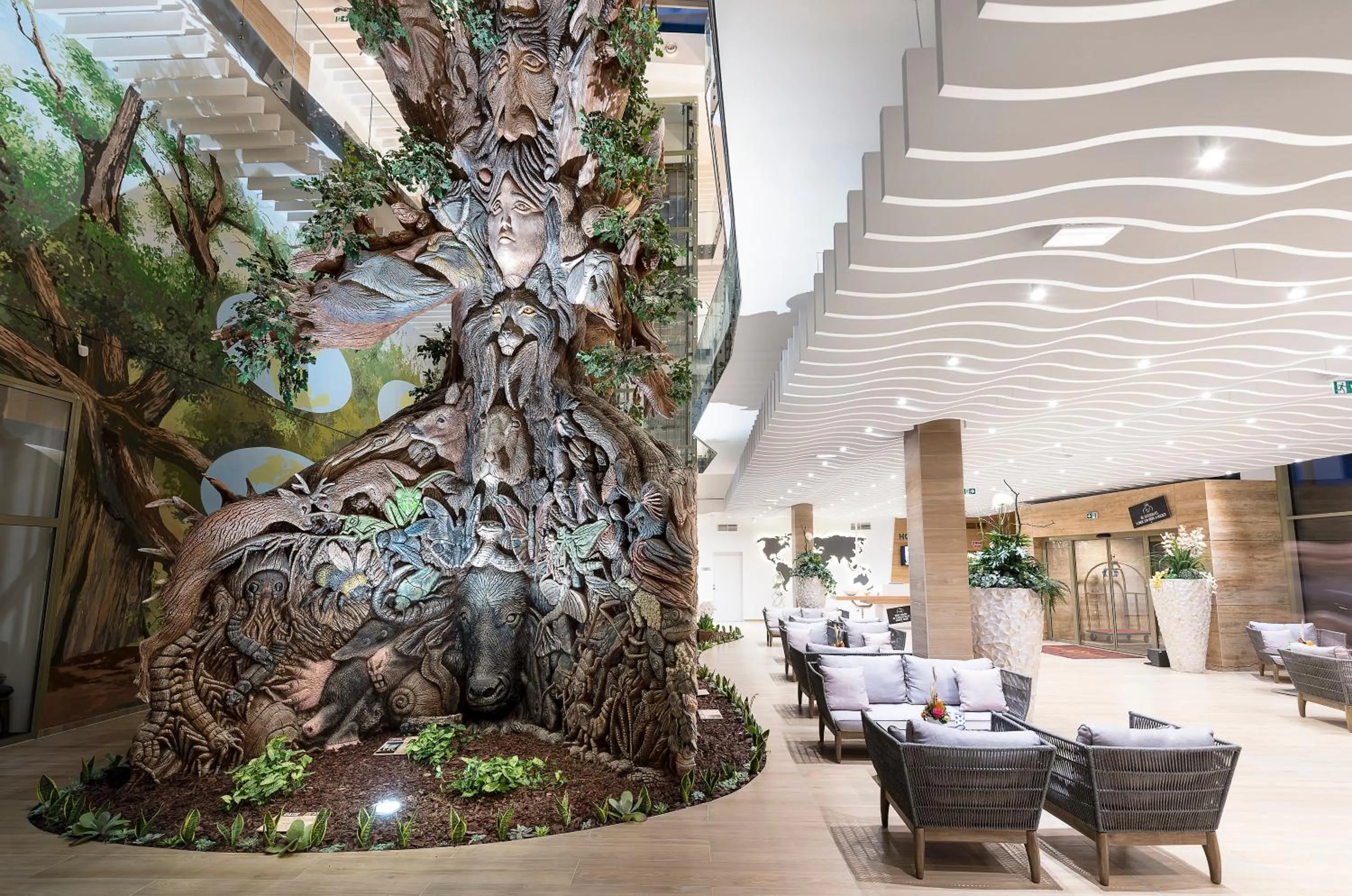 Living room in Pangea Hotel