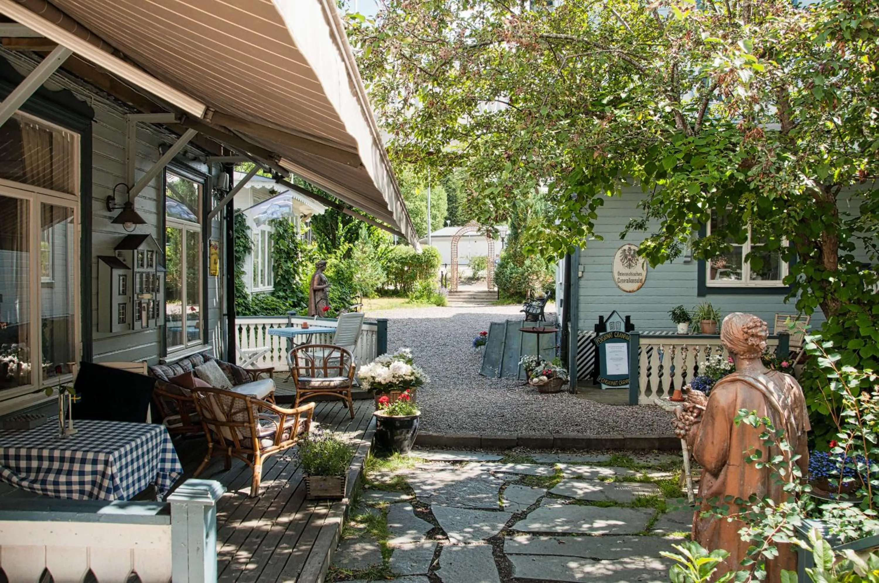 Patio in Hotel Pensionat Granparken