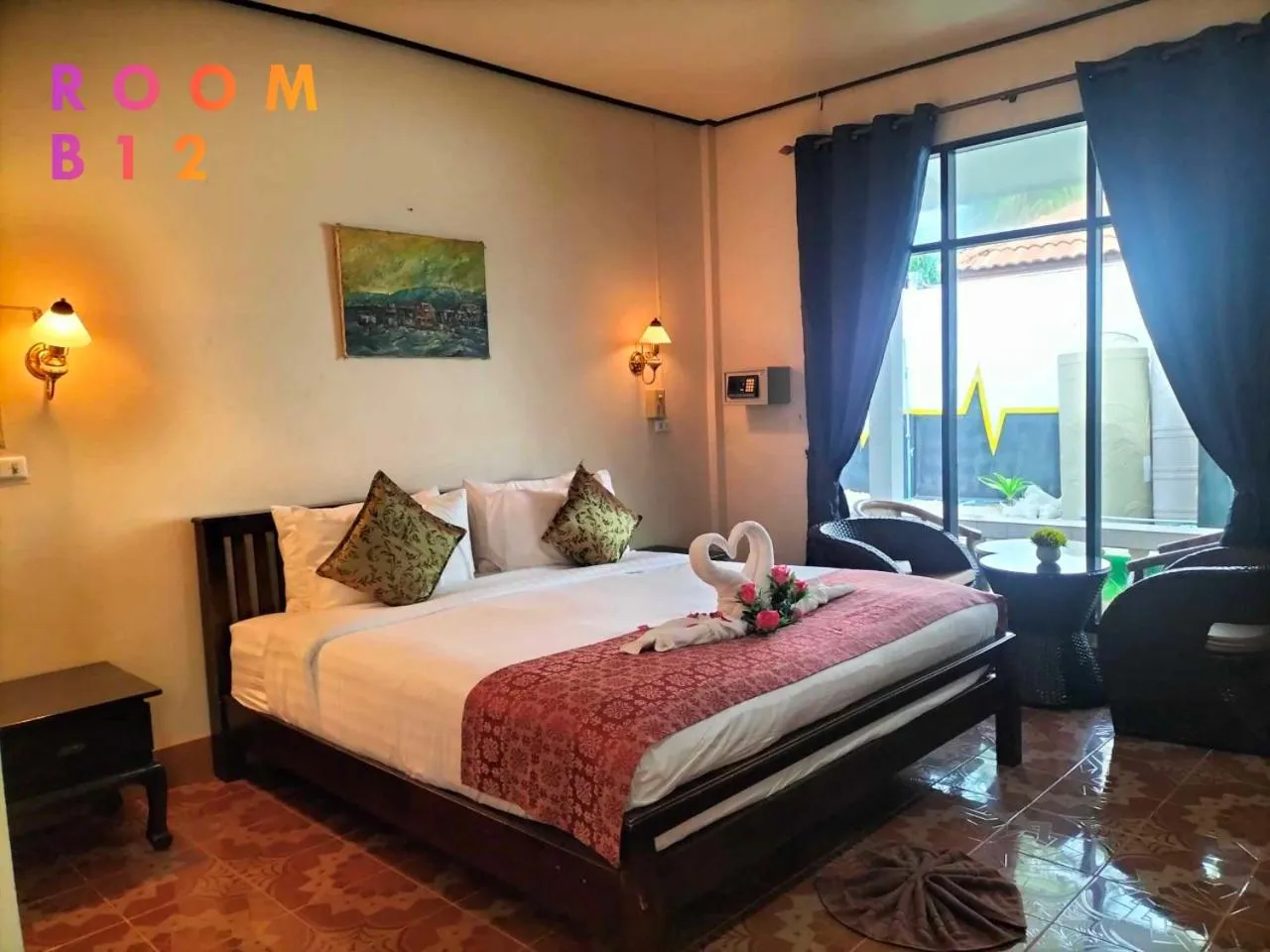 Bed in Beach Home Lanta