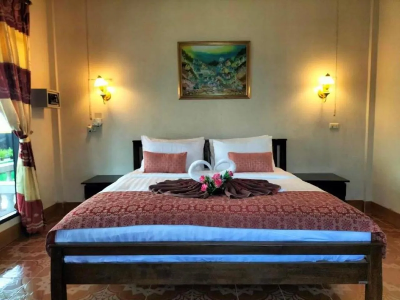 Bedroom, Bed in Beach Home Lanta