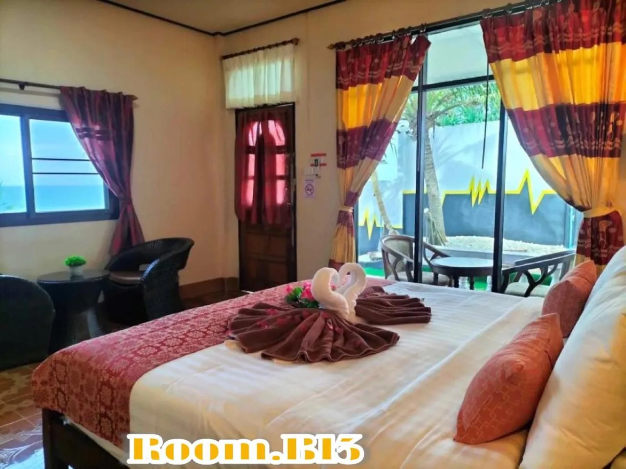 Property building, Bed in Beach Home Lanta