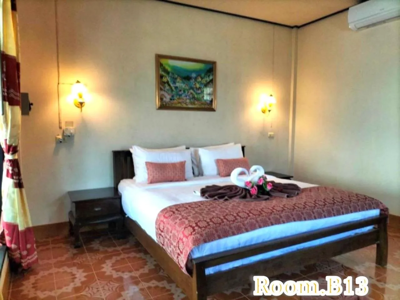 Property building, Bed in Beach Home Lanta