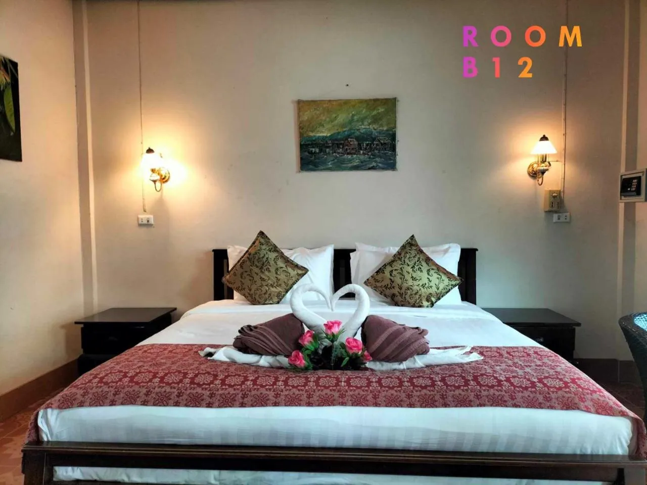 Bed in Beach Home Lanta