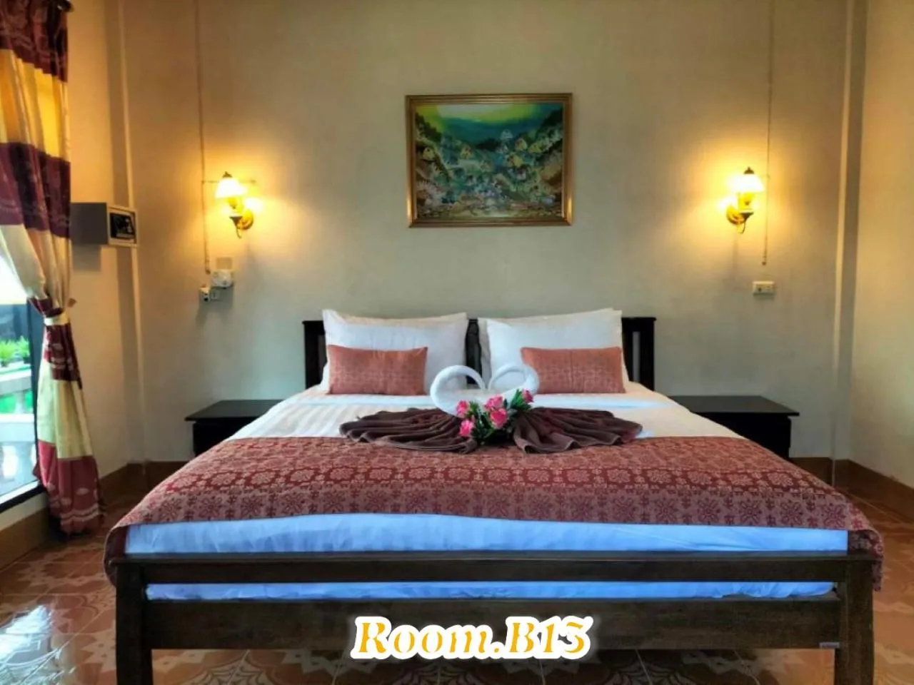 Property building, Bed in Beach Home Lanta