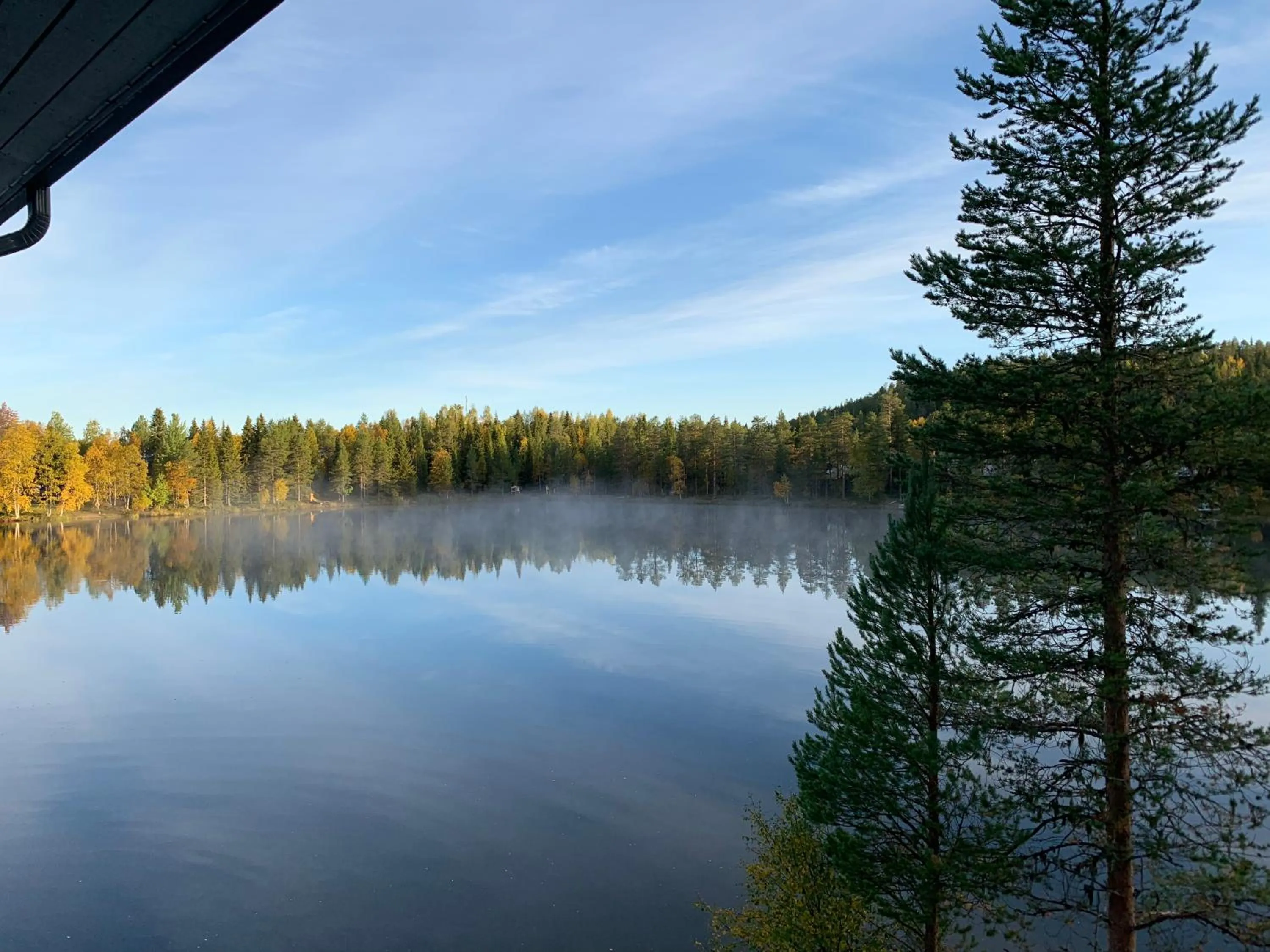 Lake view in Hotel Rukatonttu