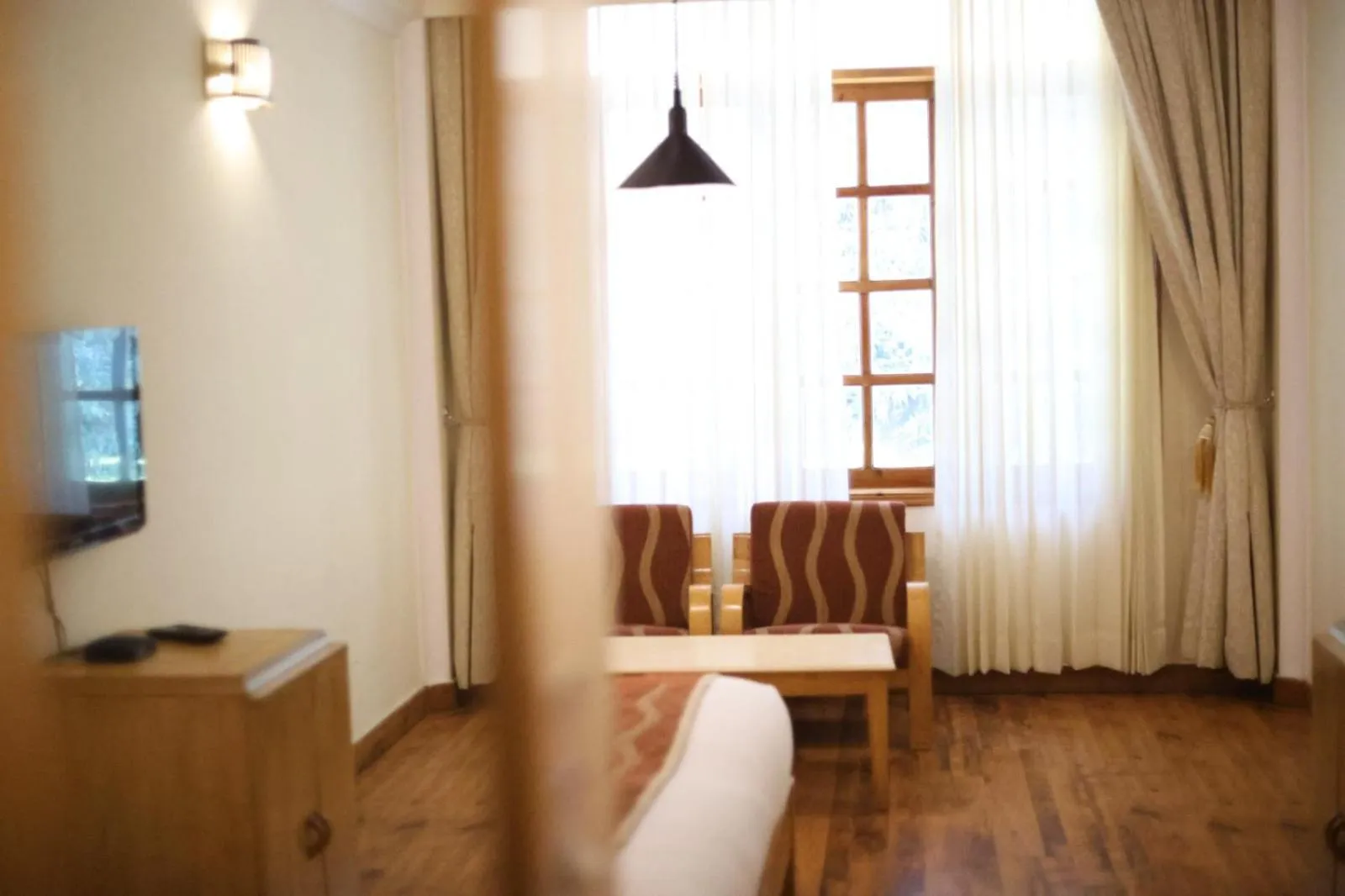 Seating area in Hotel Willow Banks Shimla