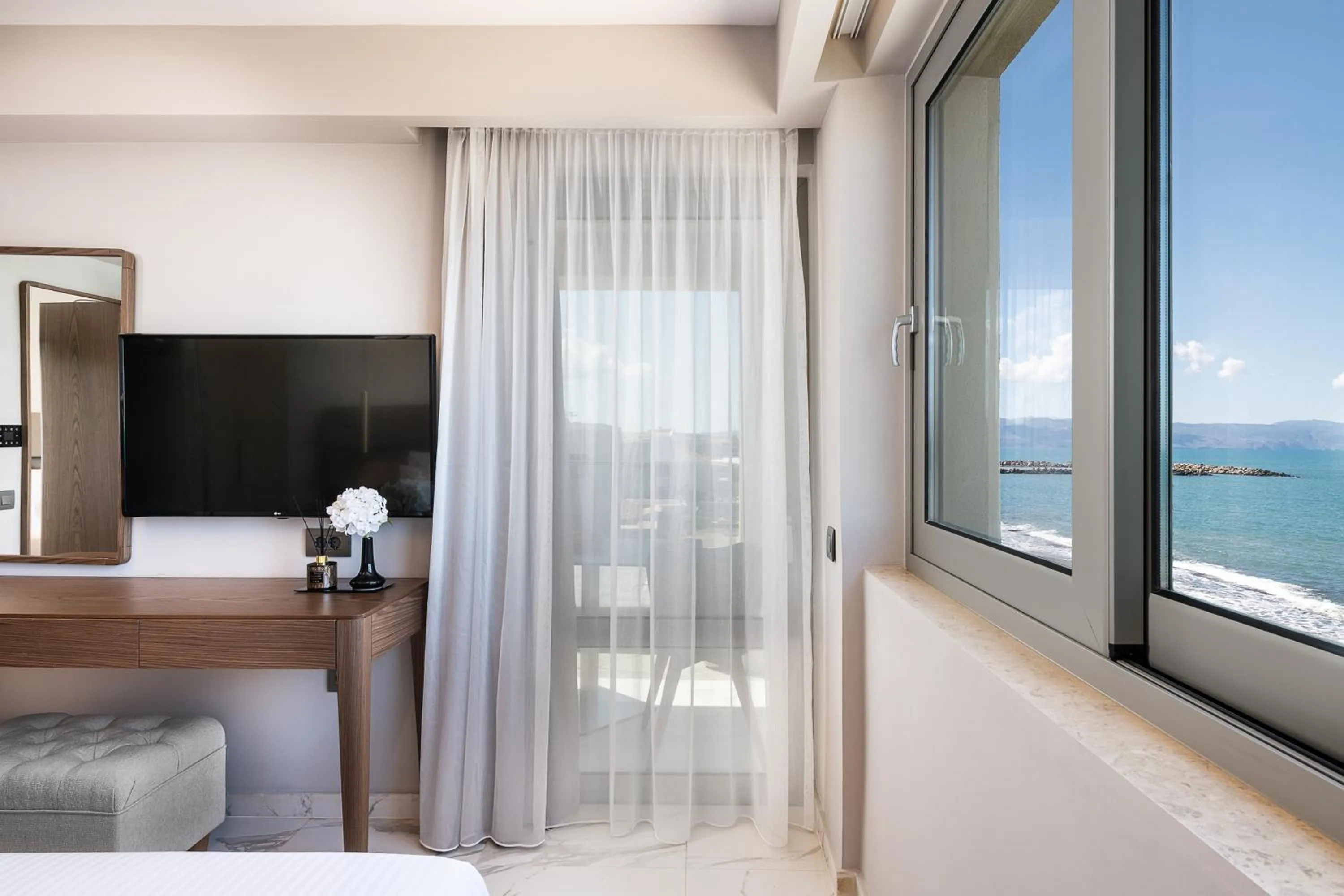 Bedroom, Bed in Porto Platanias Beach Luxury Selection - Adults Only