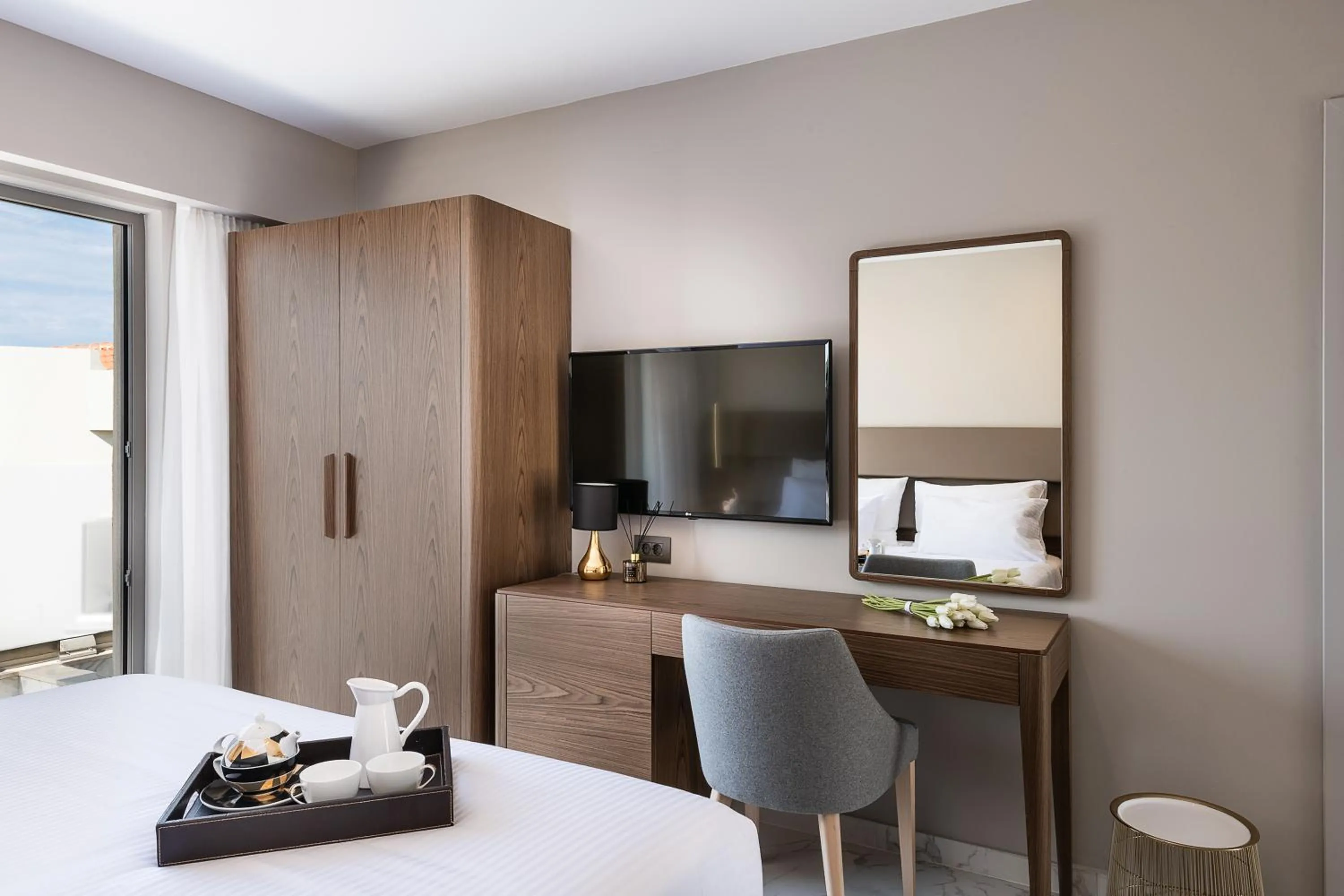 Decorative detail, Bed in Porto Platanias Beach Luxury Selection - Adults Only