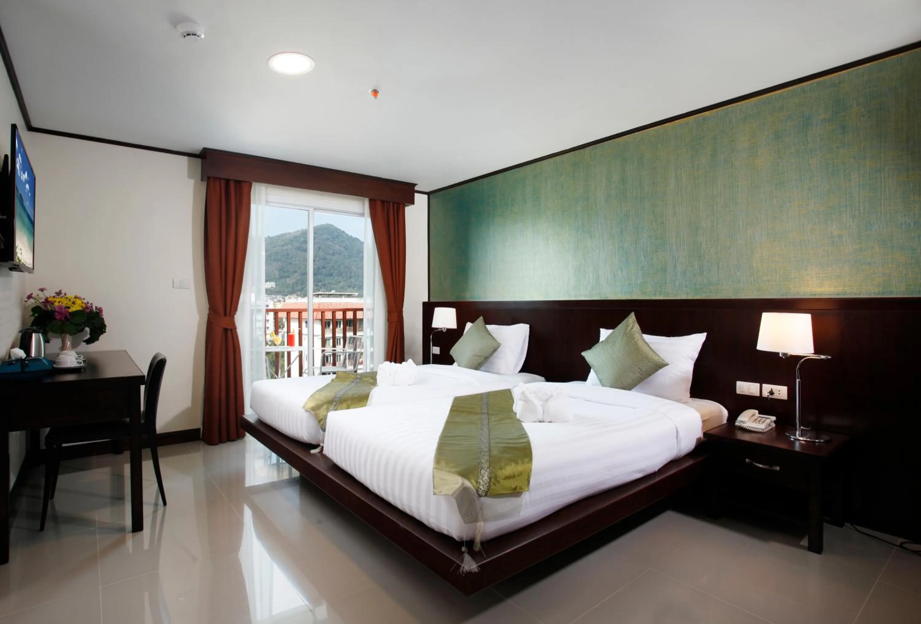 Bedroom, Bed in Orchid Resortel