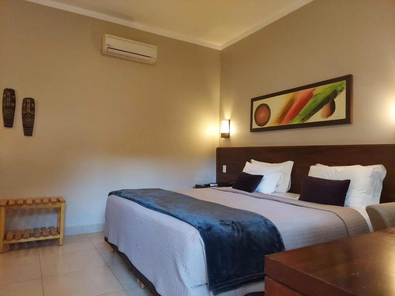 Bed in Hotel Pousada Santa Rita