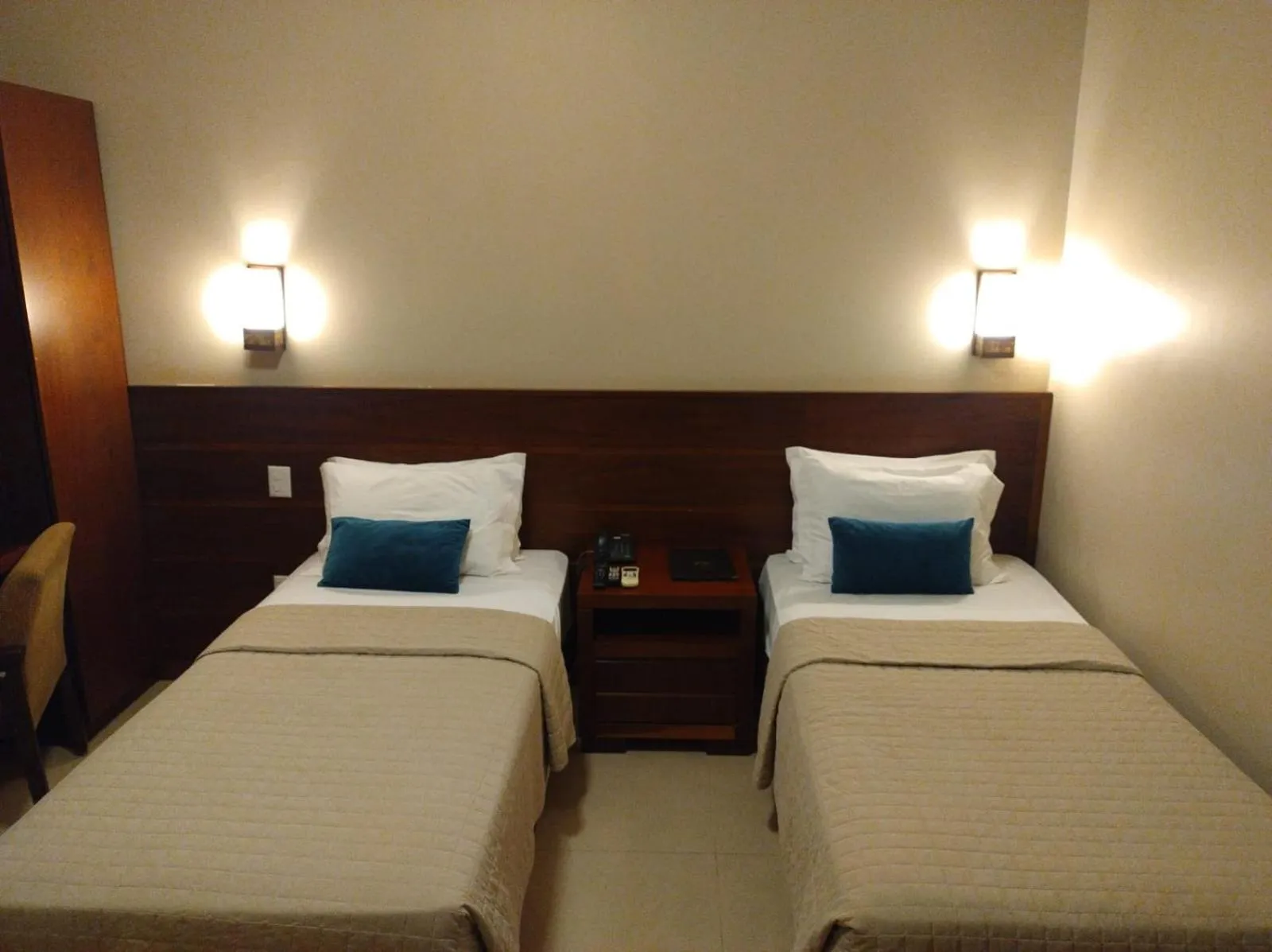 Bed in Hotel Pousada Santa Rita