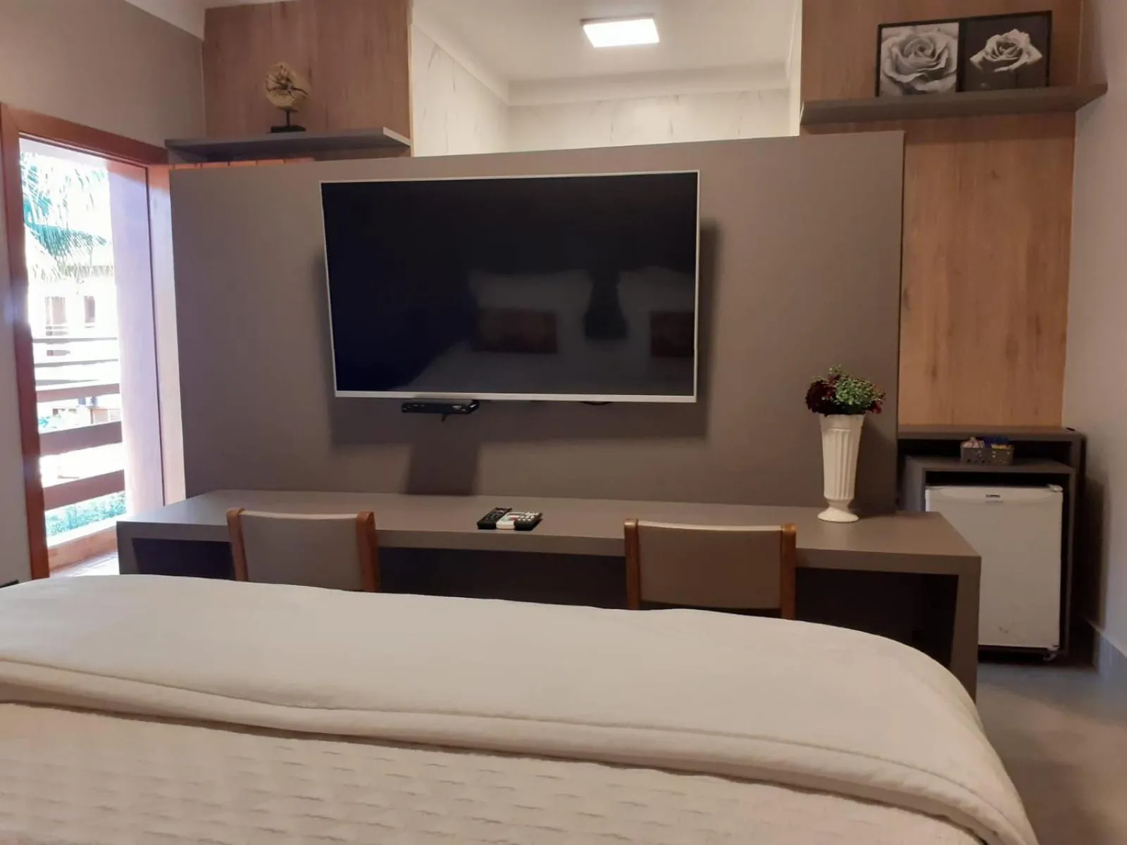 Bed in Hotel Pousada Santa Rita