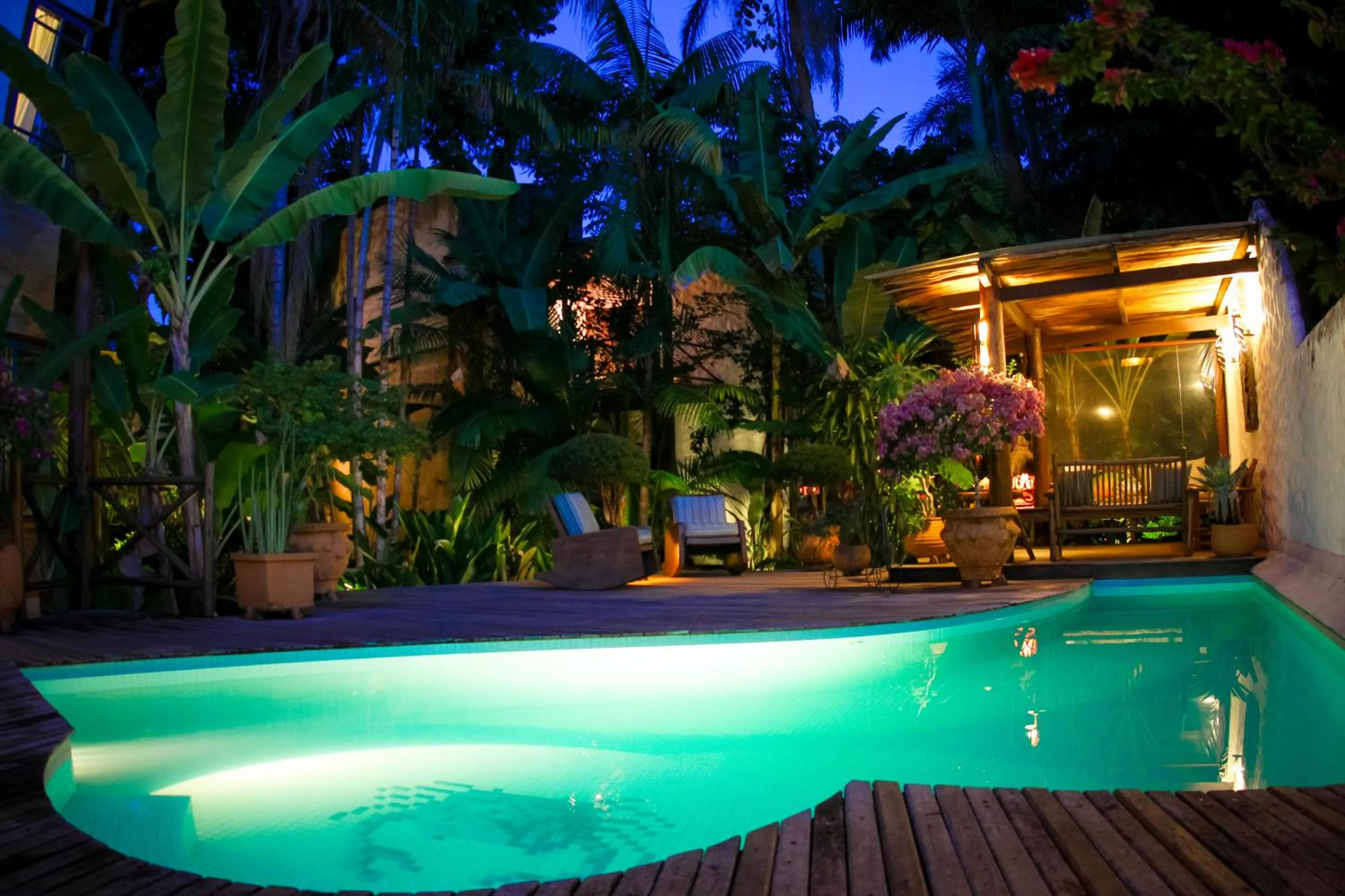 Swimming pool in Pousada Burundanga