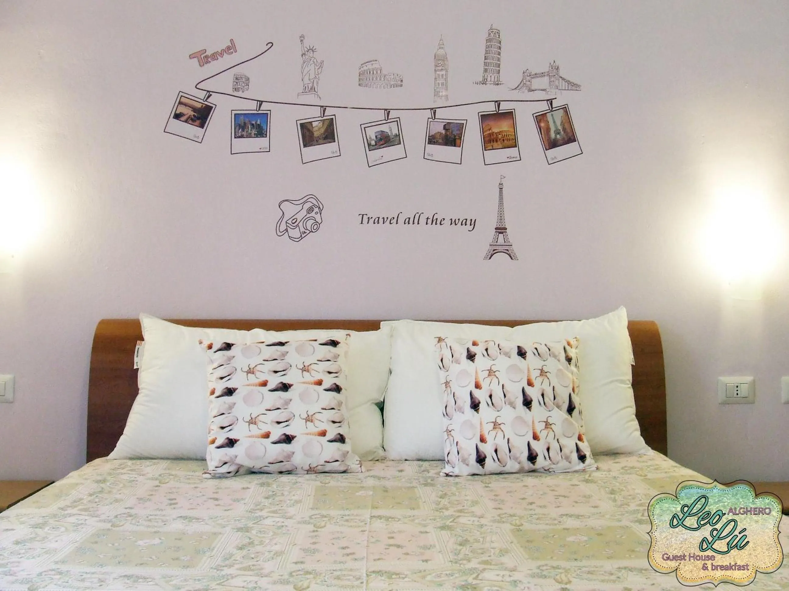 Bed in Leolù Guesthouse Alghero