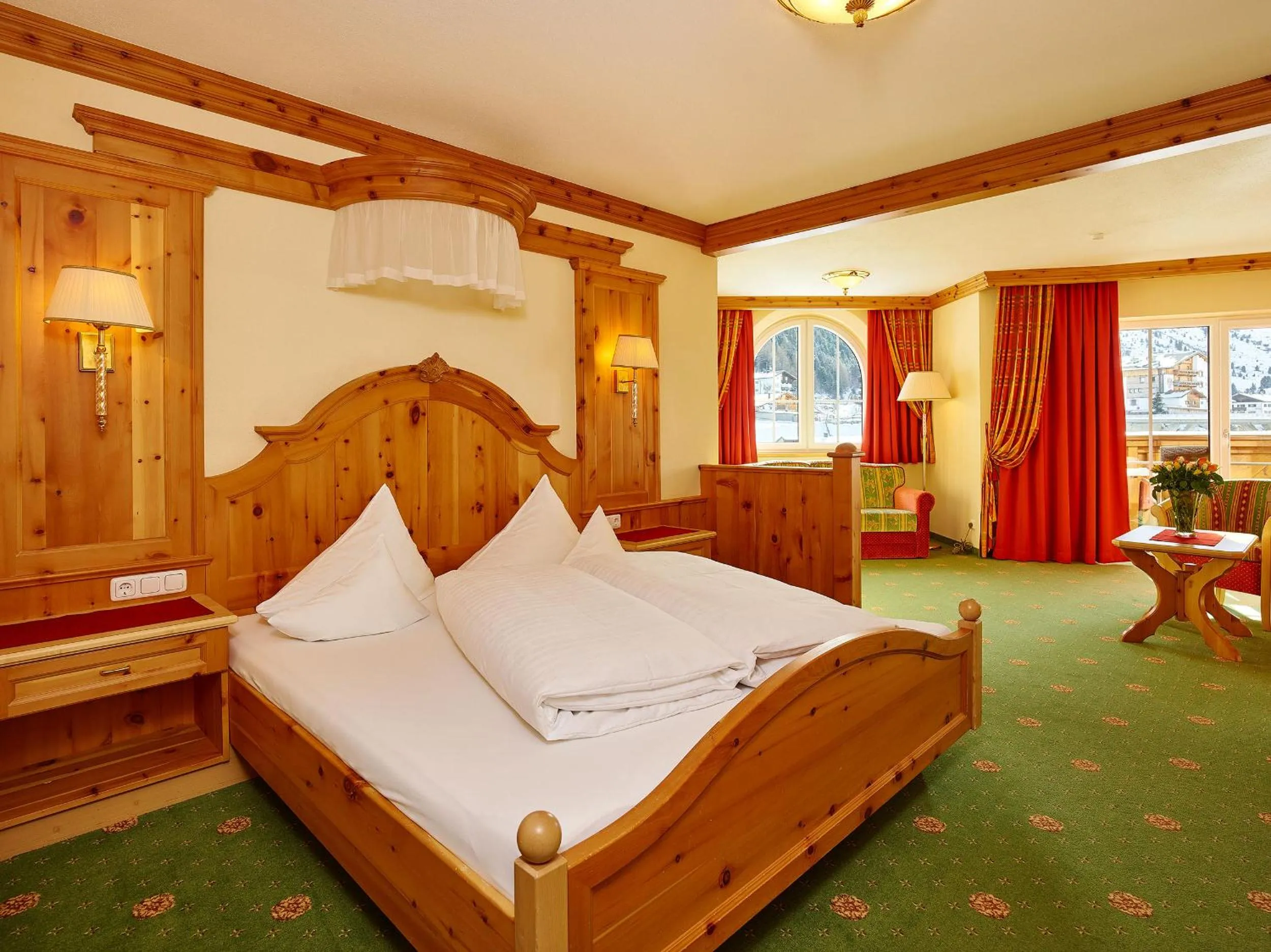 Photo of the whole room, Bed in Hotel Venter Bergwelt