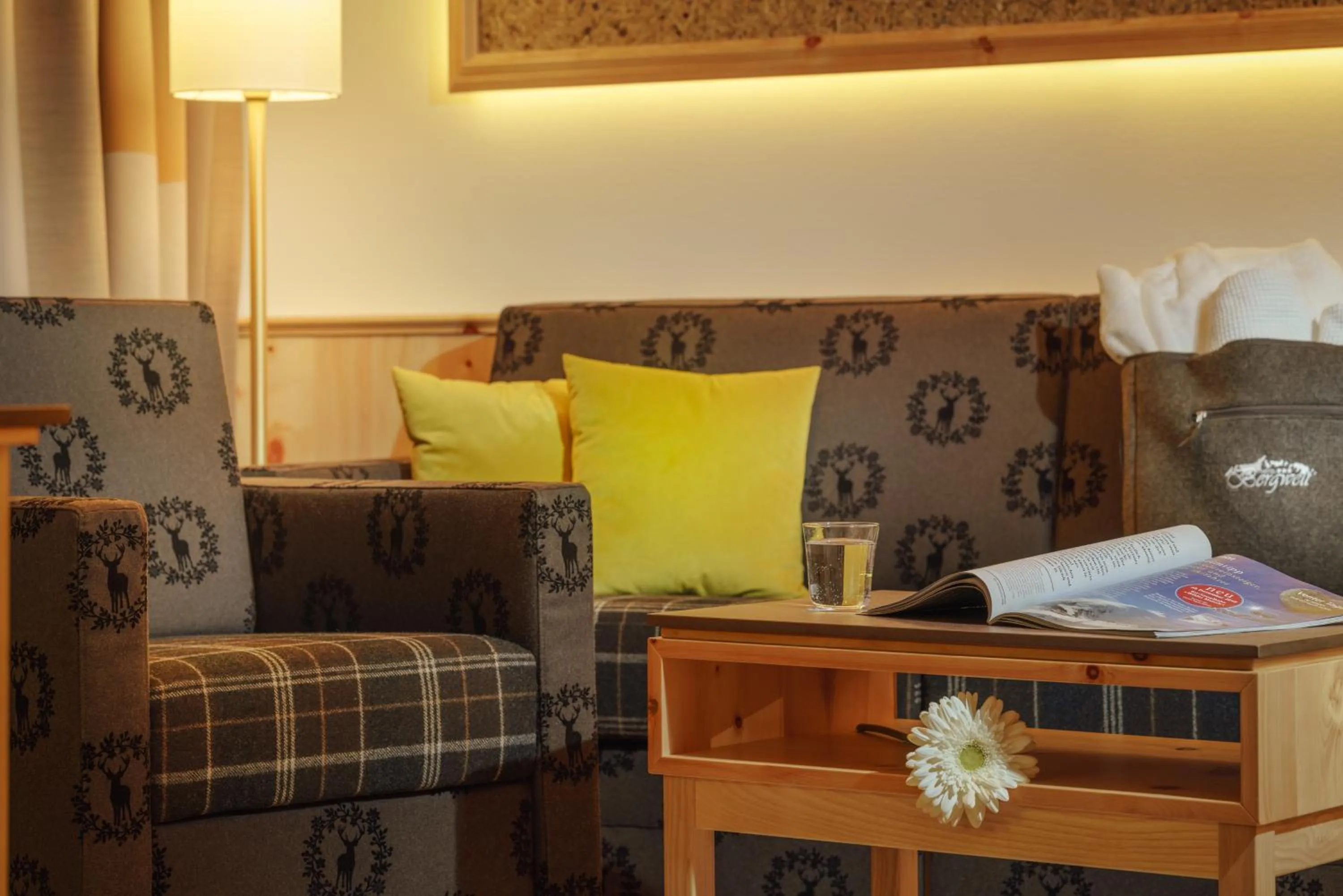 Living room in Hotel Venter Bergwelt