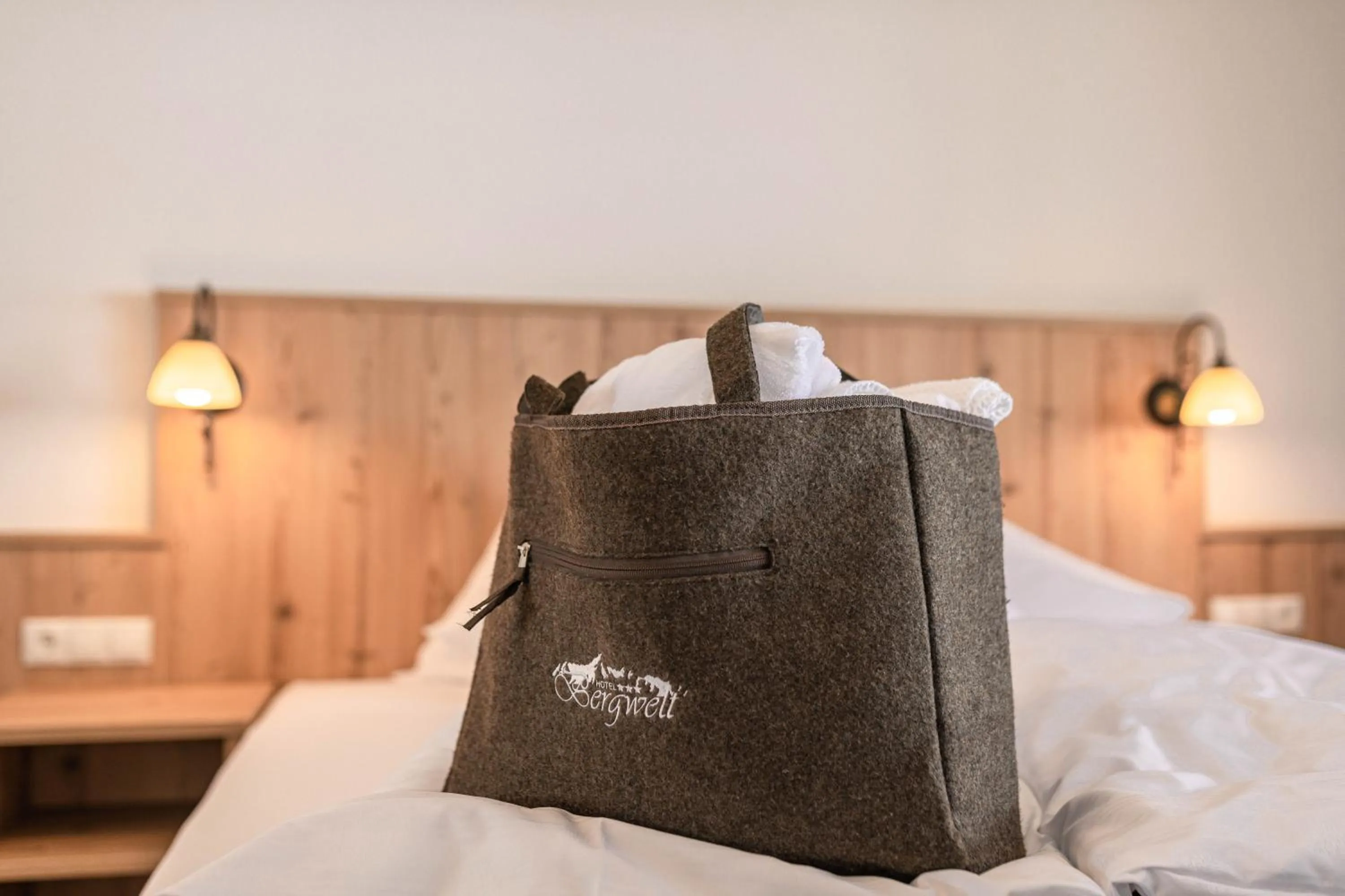 Photo of the whole room, Bed in Hotel Venter Bergwelt